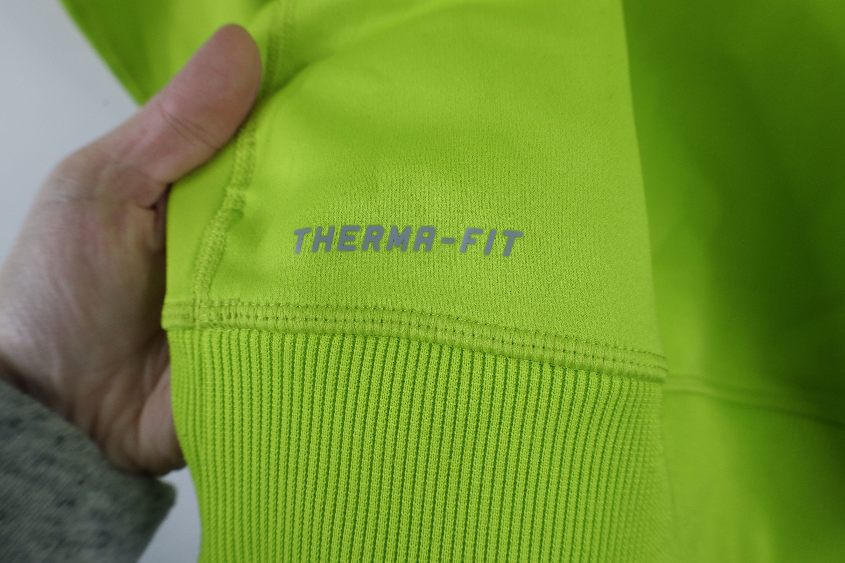Nike × Vintage Vintage Y2K Nike Scott Mini Swoosh Fleece Lined Hoodie Lime Size M / US 6-8 / IT 42-44 - 11 Thumbnail