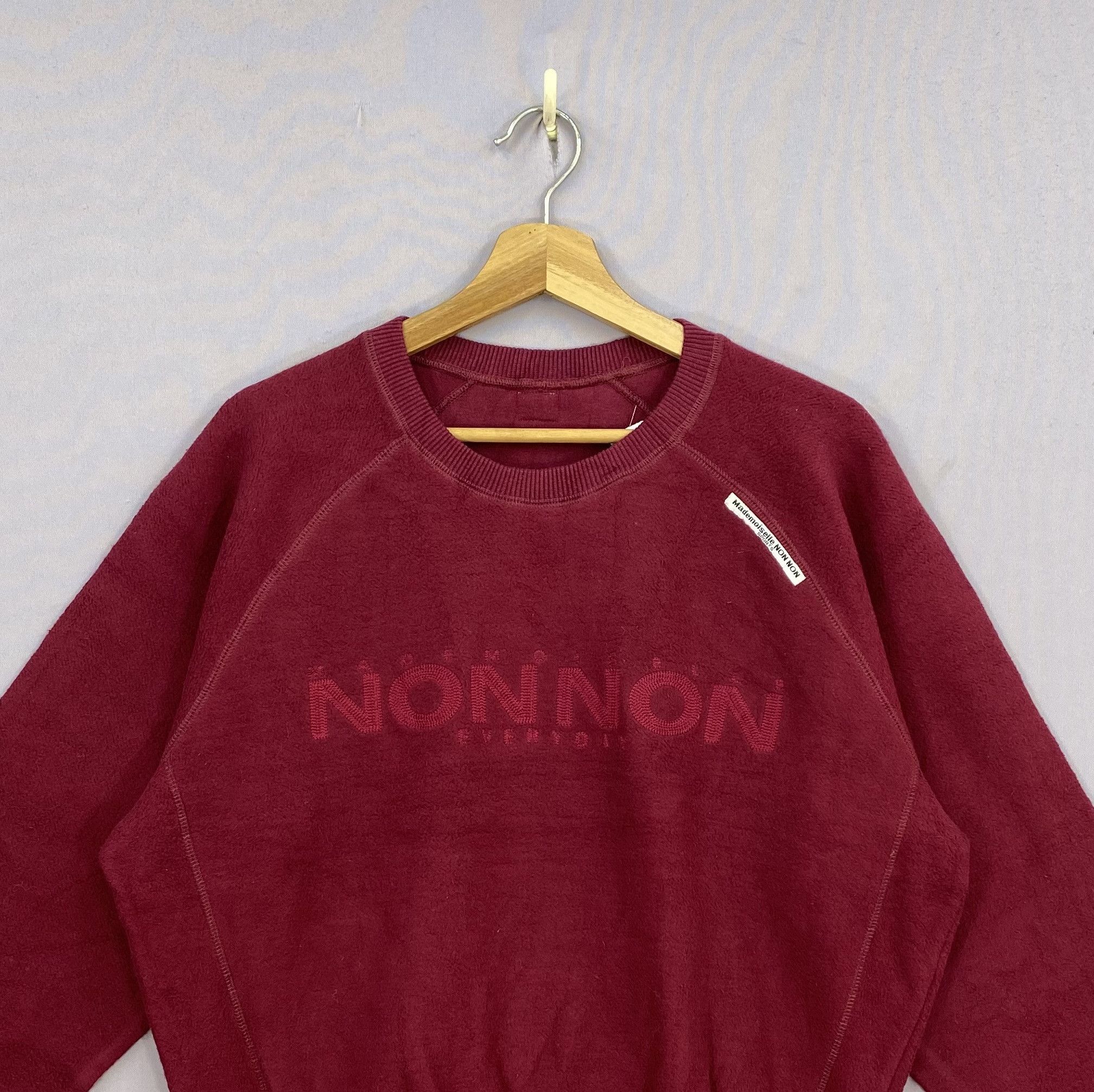 Japanese Brand Vintage Mademoiselle NON NON Sweatshirt Japanese Sweater Size US M / EU 48-50 / 2 - 2 Thumbnail