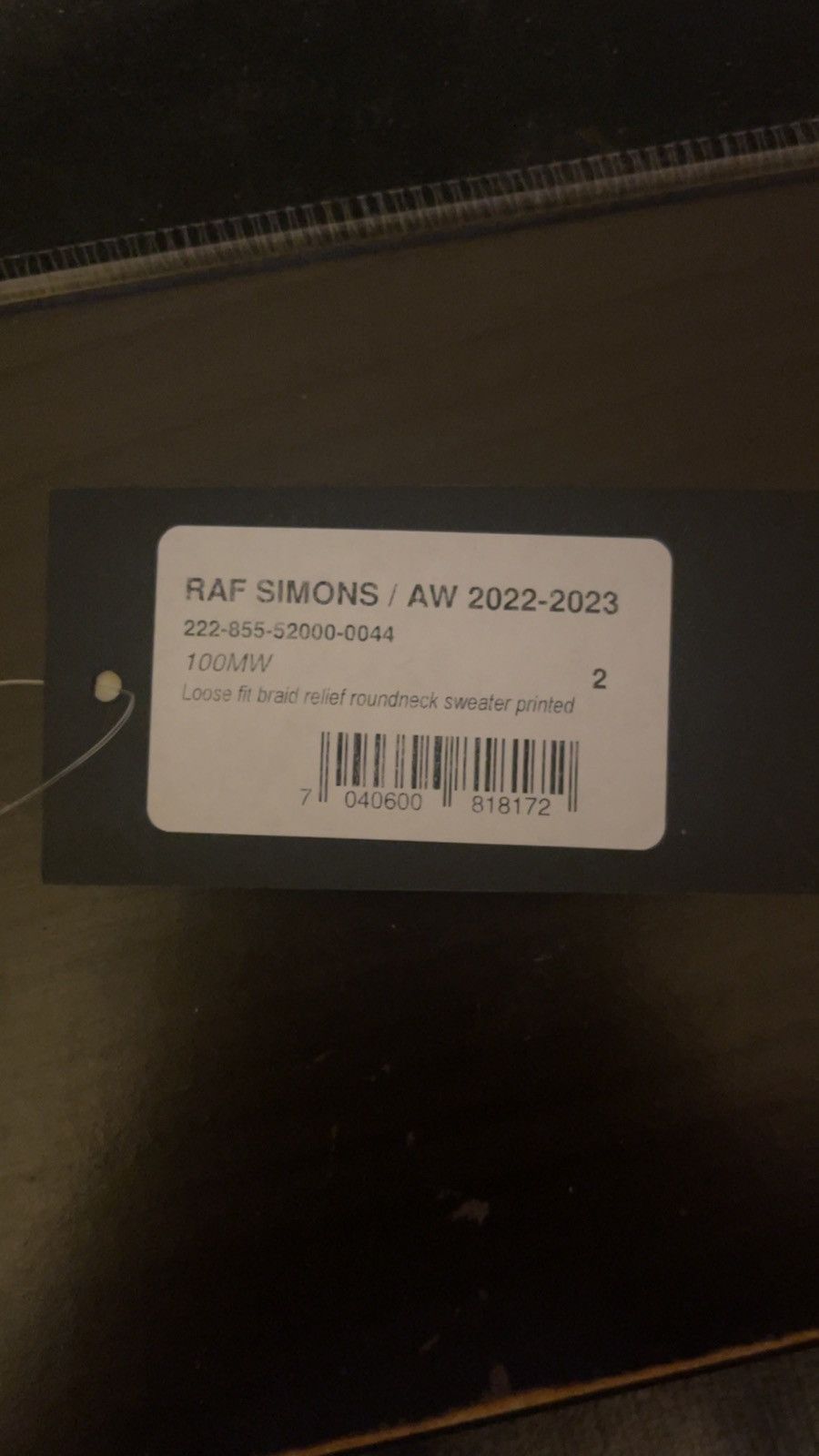 Raf Simons RAF SIMONS DETACHED SWEATER Size US L / EU 52-54 / 3 - 7 Thumbnail