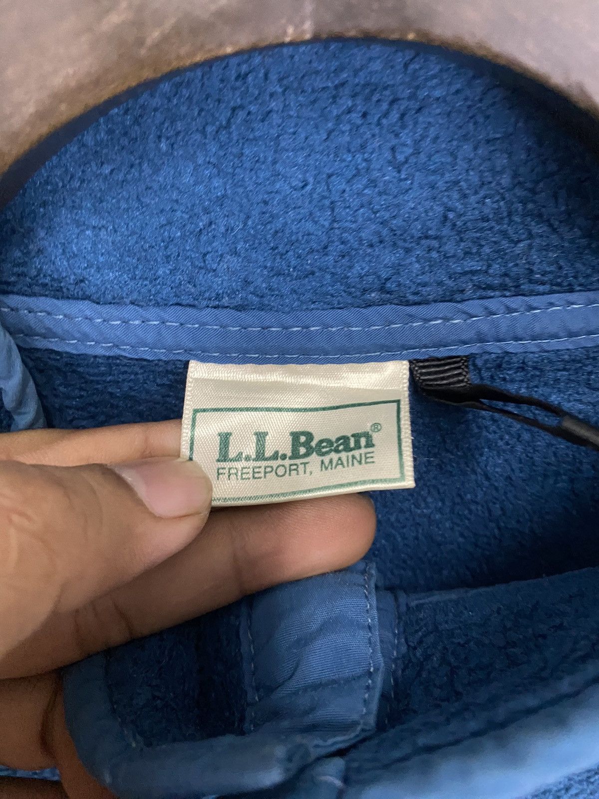 L.L. Bean × Vintage Vintage LLBEAN fleece sweater half button distressed Size US L / EU 52-54 / 3 - 7 Thumbnail