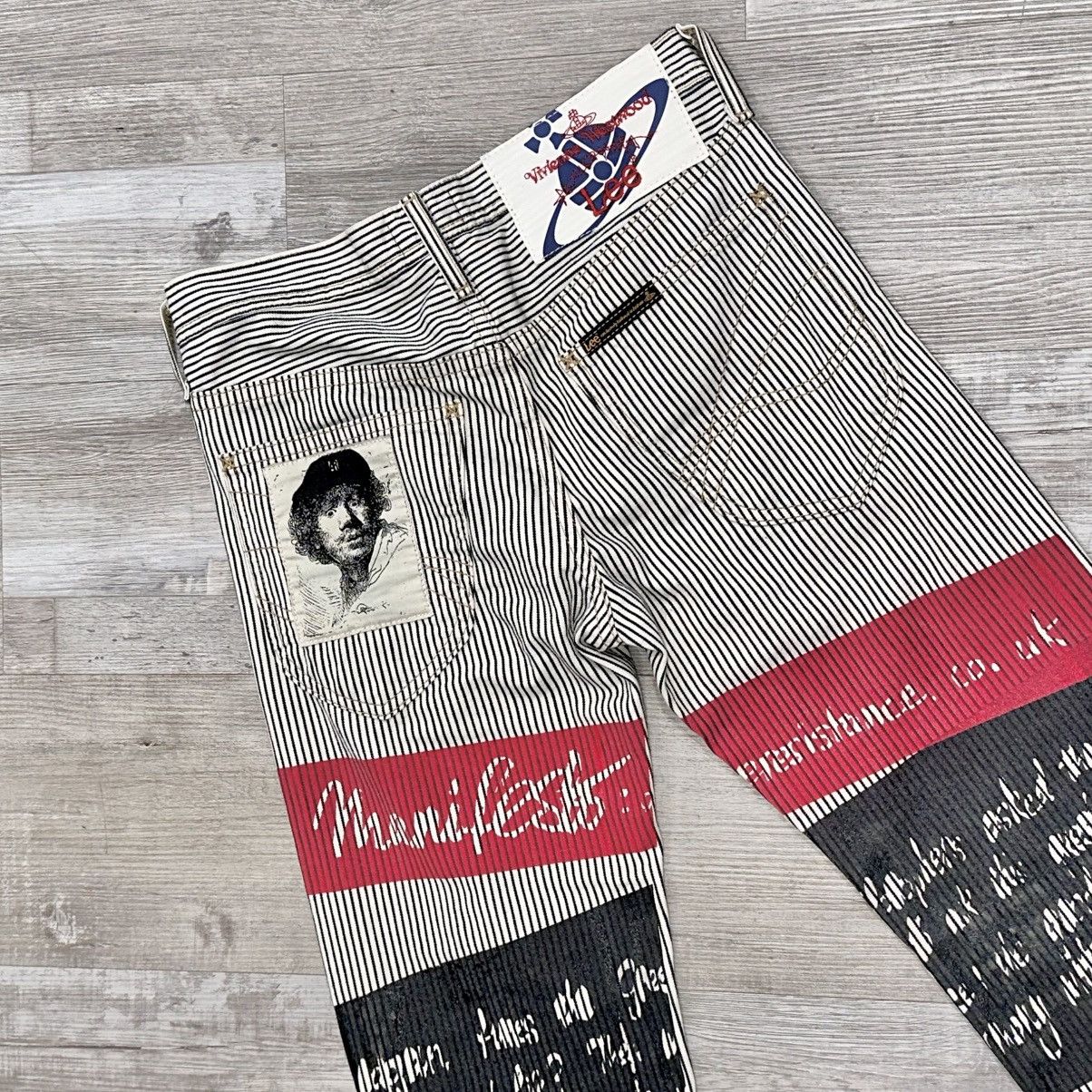 Lee × Vivienne Westwood VIVIENNE WESTWOOD X LEE PIN STRIPE JEANS Size US 28 / EU 44 - 6 Thumbnail