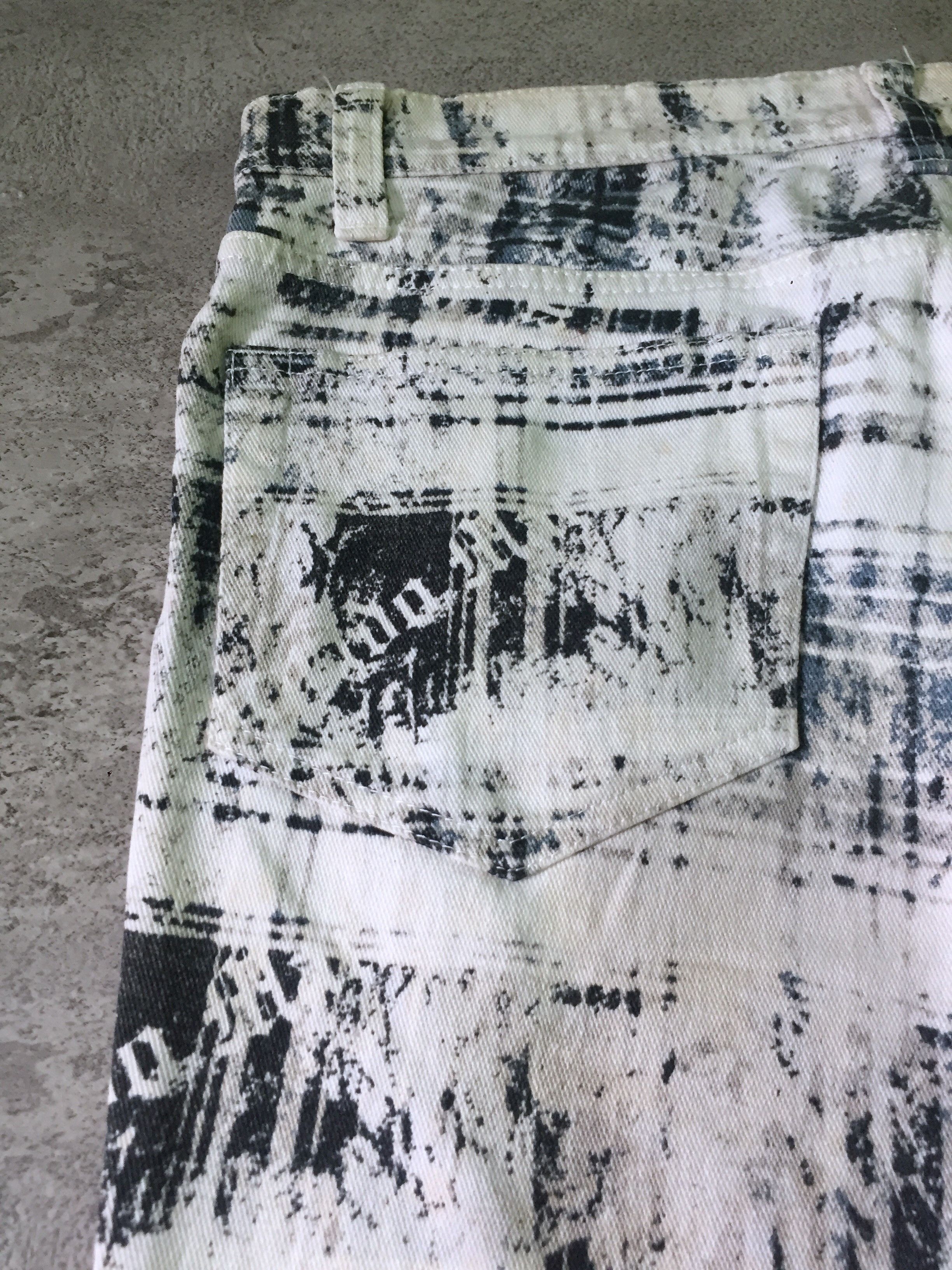 Tornado Mart Tornado Mart Art Printed Fly Button Flare Denim Pants Size US 30 / EU 46 - 5 Thumbnail