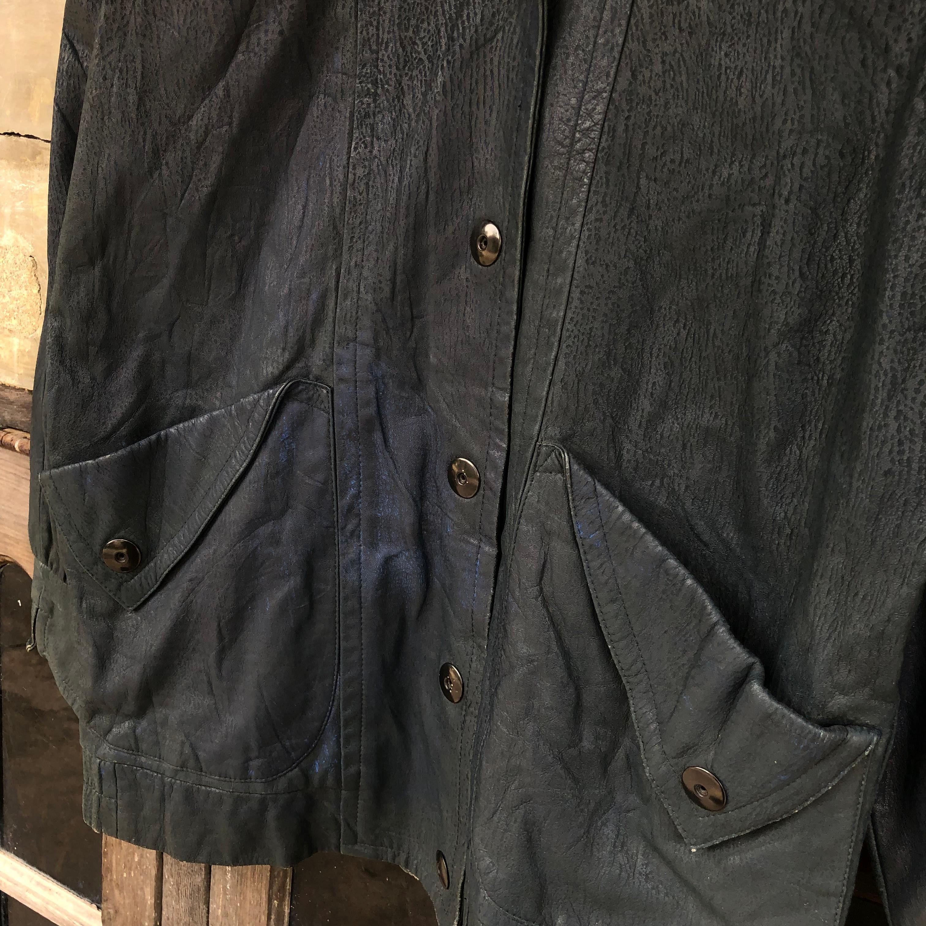 Vintage × Yves Saint Laurent 🔥RARE PIG SKIN🔥Vintage Leather Jacket YSL Size US L / EU 52-54 / 3 - 3 Thumbnail