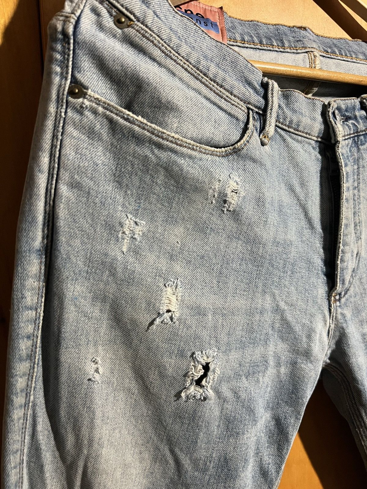 Acne Studios ACNE STUDIOS DENIM JEANS Ripped Knee Slim Fit Size US 34 / EU 50 - 2 Thumbnail