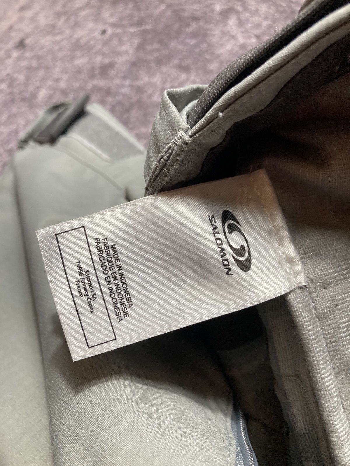 Salomon Vintage Salomon Techwear Ski Pants Clima Pro Storm Grey Size US 32 / EU 48 - 16 Thumbnail