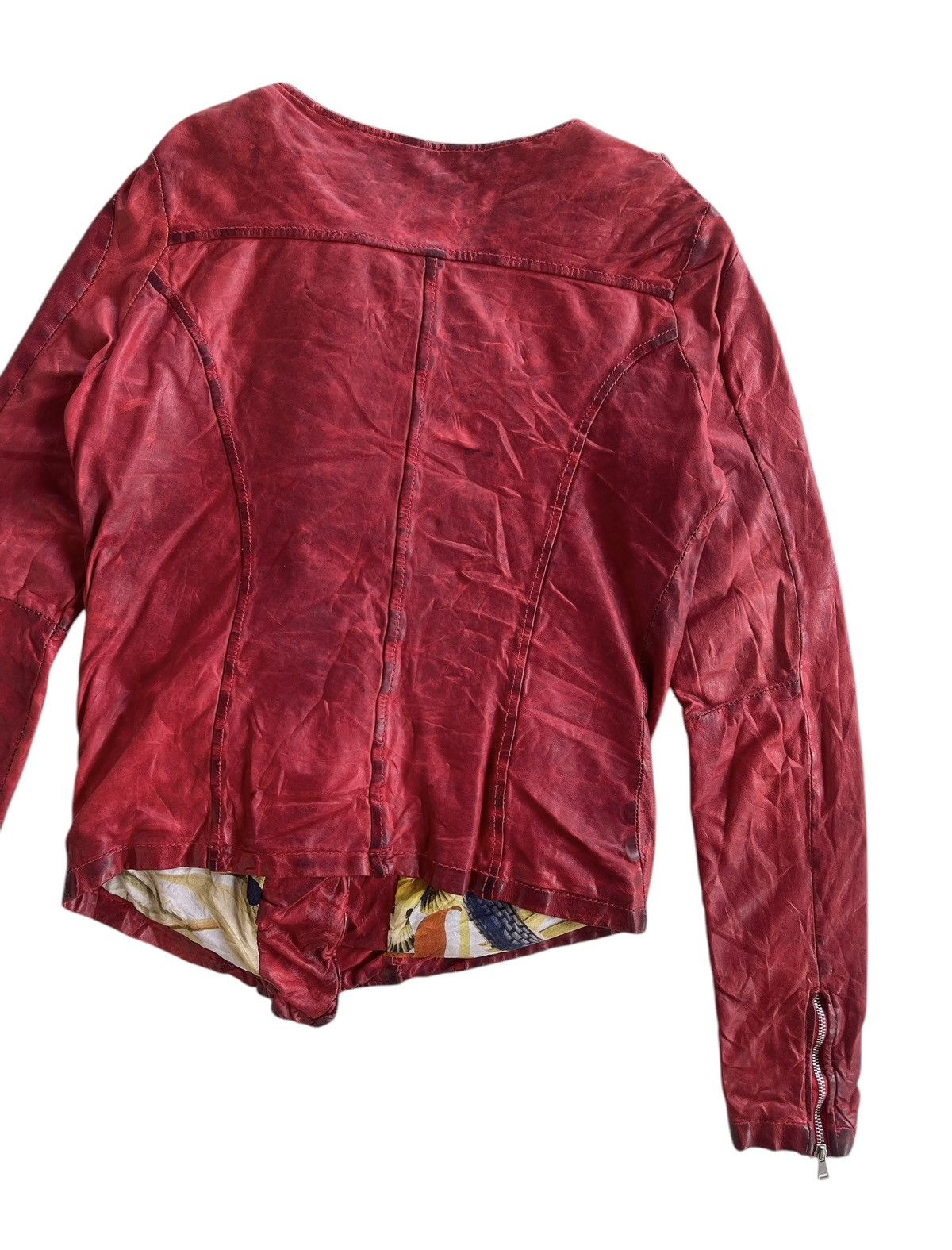 Giorgio Brato Giorgio Brato Leather Dirty Bikers Jacket Size S / US 4 / IT 40 - 10 Thumbnail