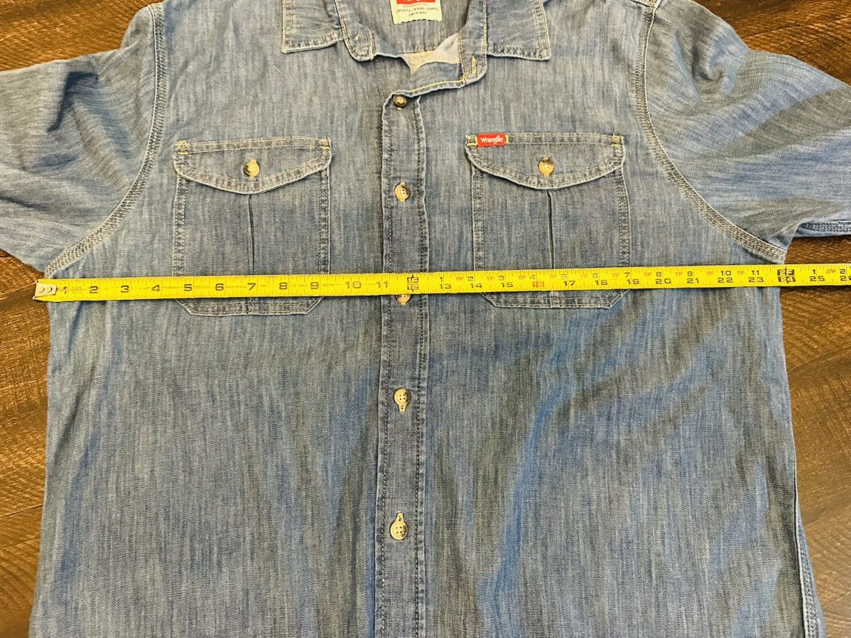 Wrangler Wrangler Men’s L/S Button Up Cotton Blend Shirt-Size Large Size US L / EU 52-54 / 3 - 3 Thumbnail