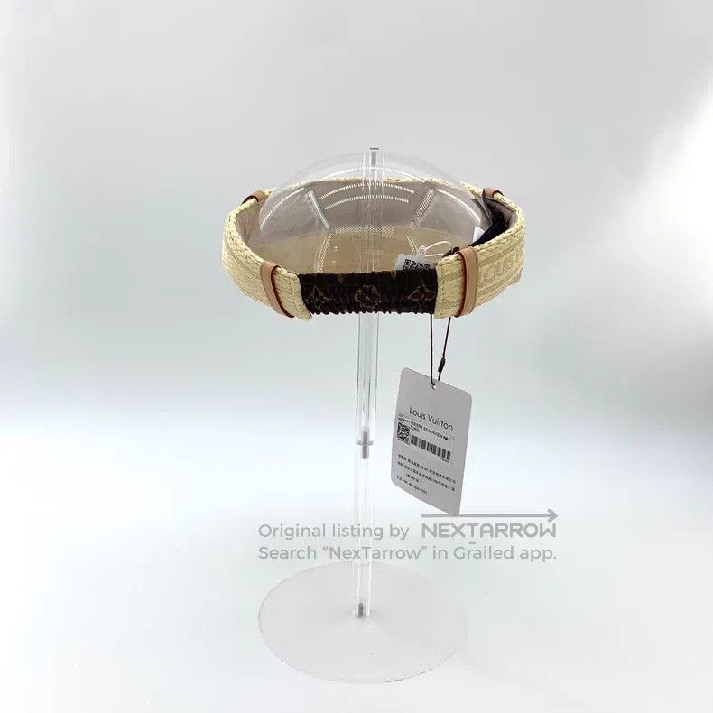 Louis Vuitton Louis Vuitton Yellow logo presbyopic jacquard sunshade hat Size ONE SIZE - 2 Thumbnail