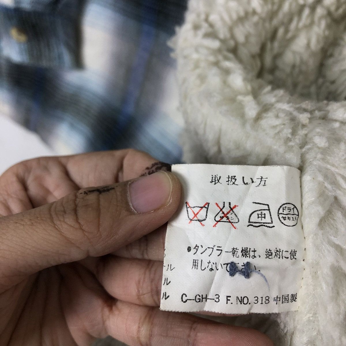 Flannel VINTAGE FLANNEL JACKET MOINEAU MINK FUR LINING TARTAN DESIGN Size US M / EU 48-50 / 2 - 13 Thumbnail