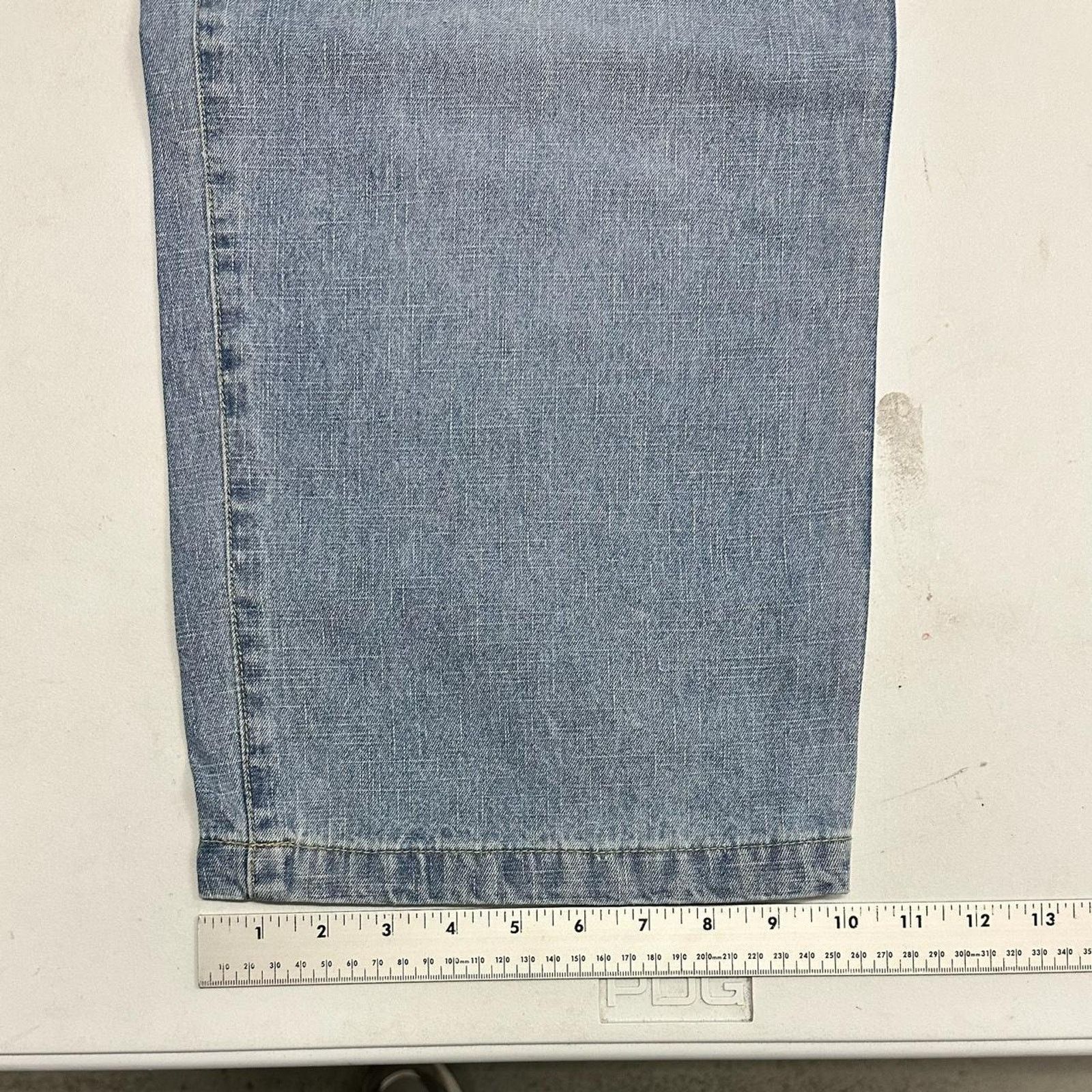 Vintage Vintage baggy y2k xclusive light blue unique embroidered Size US 34 / EU 50 - 7 Thumbnail