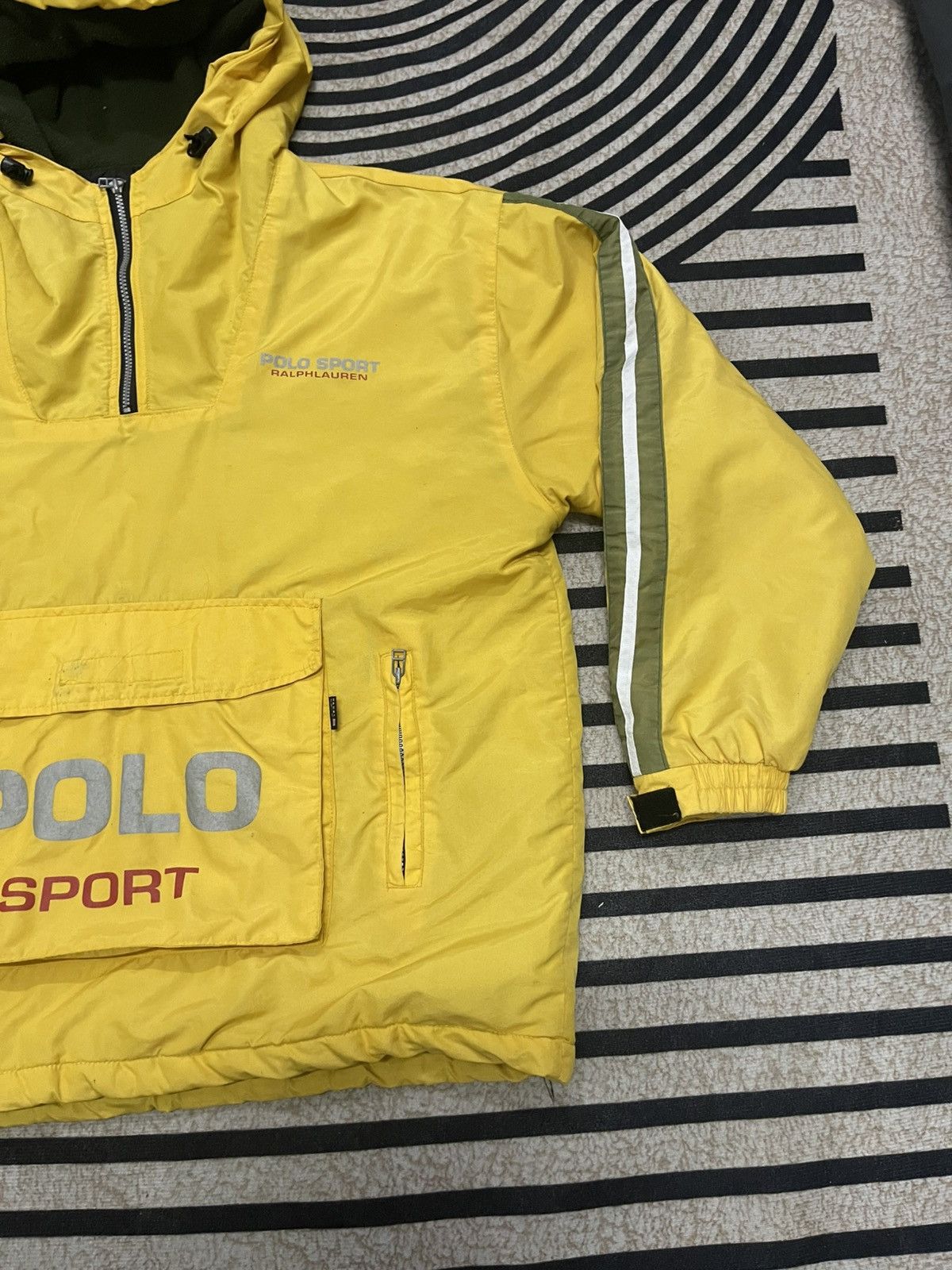 Polo Ralph Lauren 90s POLO SPORT BY RALPH LAUREN HALFZIPPER ANORAK HOODIE Size US XL / EU 56 / 4 - 5 Thumbnail