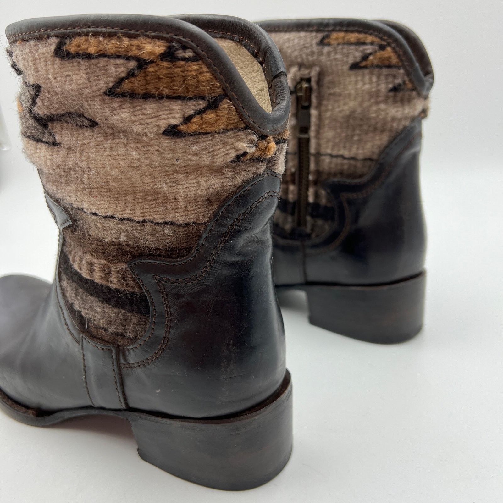 Other × Steve Madden Freebird By Steven Shine Boots Dark Brown Ankle Boots Size US 7 / IT 37 - 8 Thumbnail