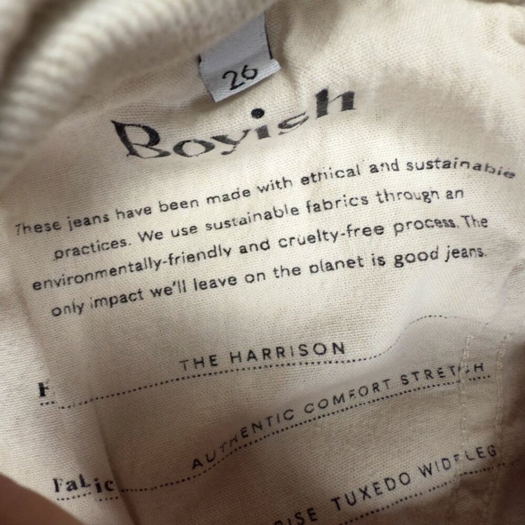 Other BOYISH Harrison Wide Leg Natural RENFREW Jeans Denim sz 26 Size 26" / US 2 / IT 38 - 11 Thumbnail