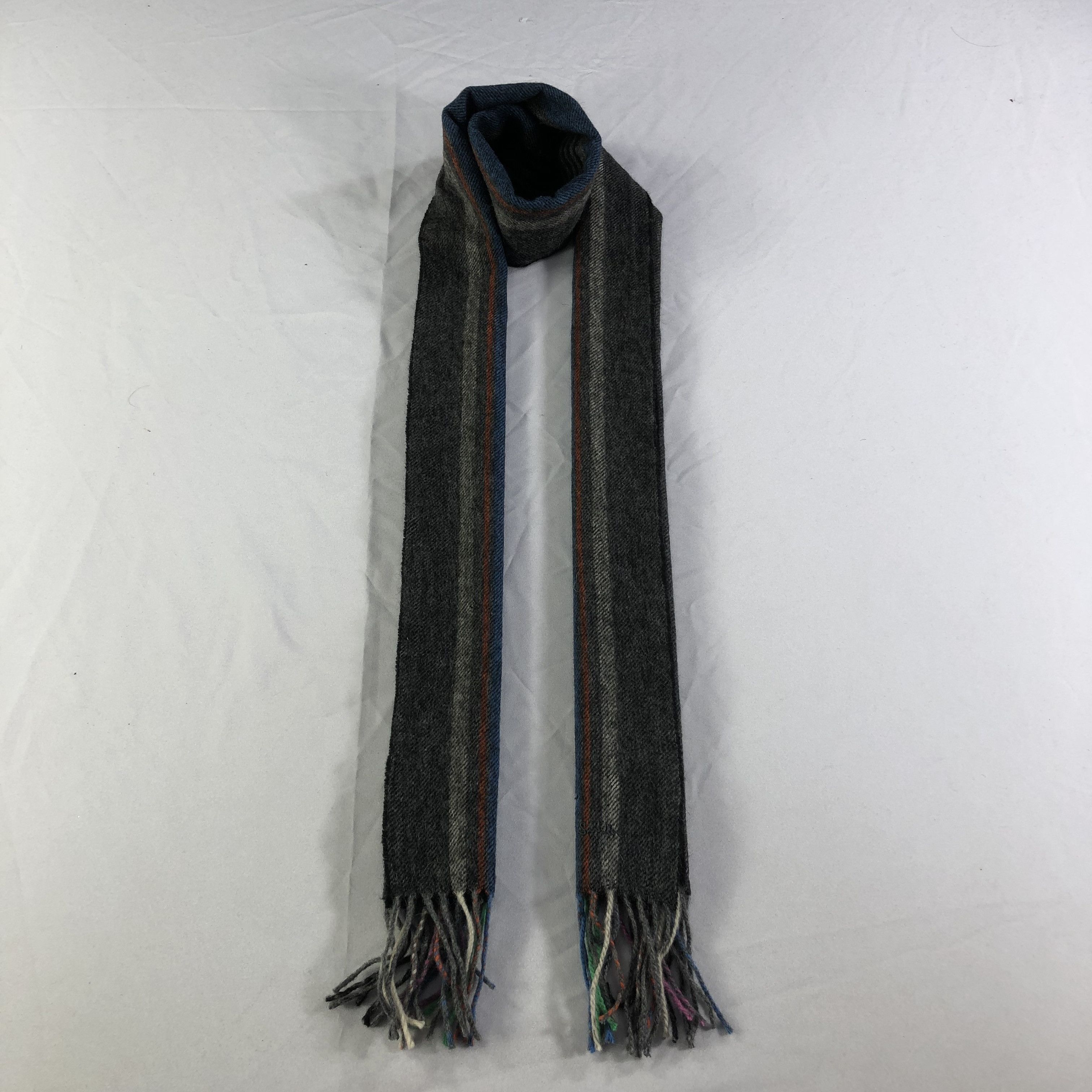 Paul Smith Paul Smith Stripes Wool Scarf Muffler V1660 Size ONE SIZE - 1 Thumbnail