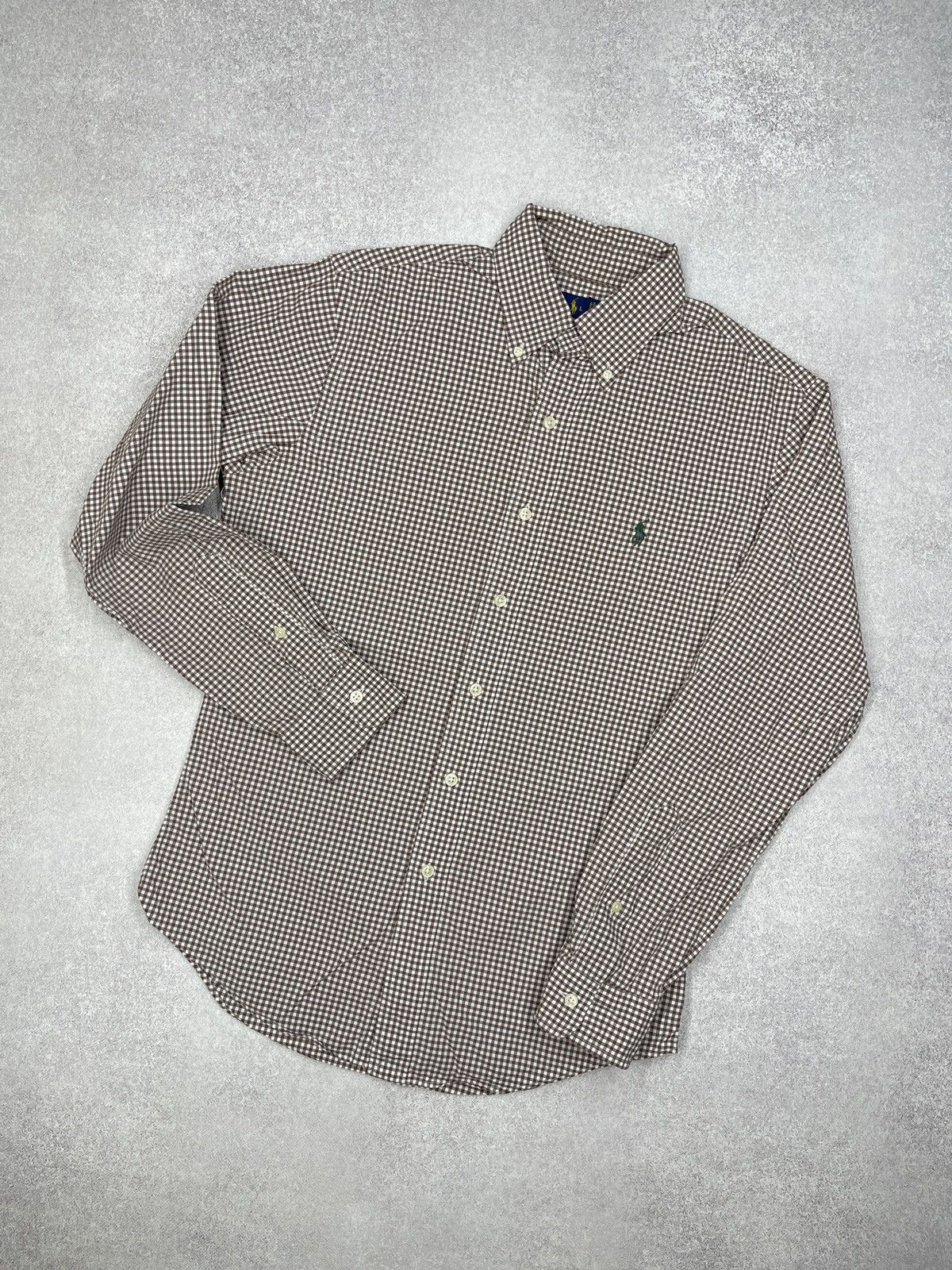 Ralph Lauren Mens Polo Ralph Lauren Shirt Plaid Into a Cage Brown Size S Size US S / EU 44-46 / 1 - 1 Thumbnail