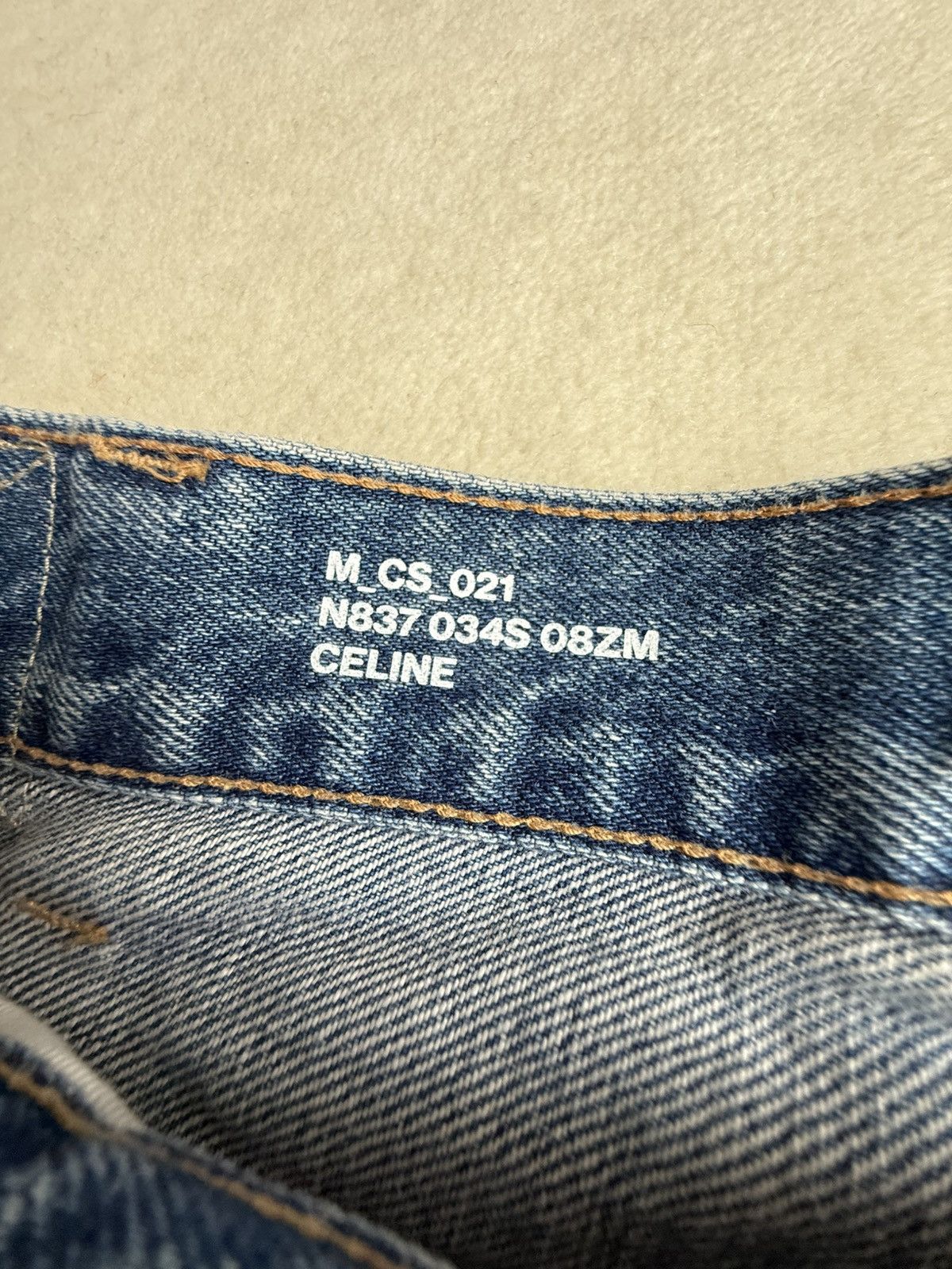 Celine $990 ss24 Celine zuma wash wesley jean denim shorts 28 Hedi Size US 28 / EU 44 - 6 Thumbnail