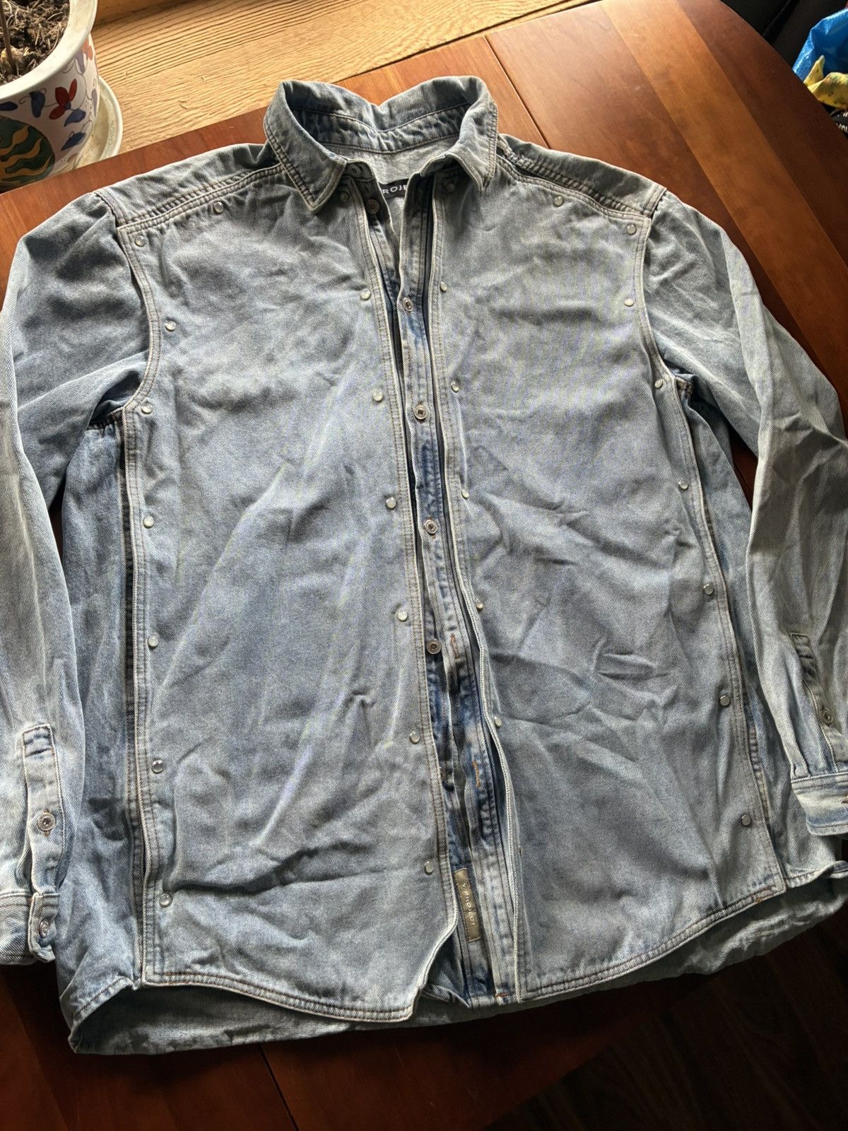 Y/Project Y Project denim snap shirt Size US XL / EU 56 / 4 - 2 Thumbnail