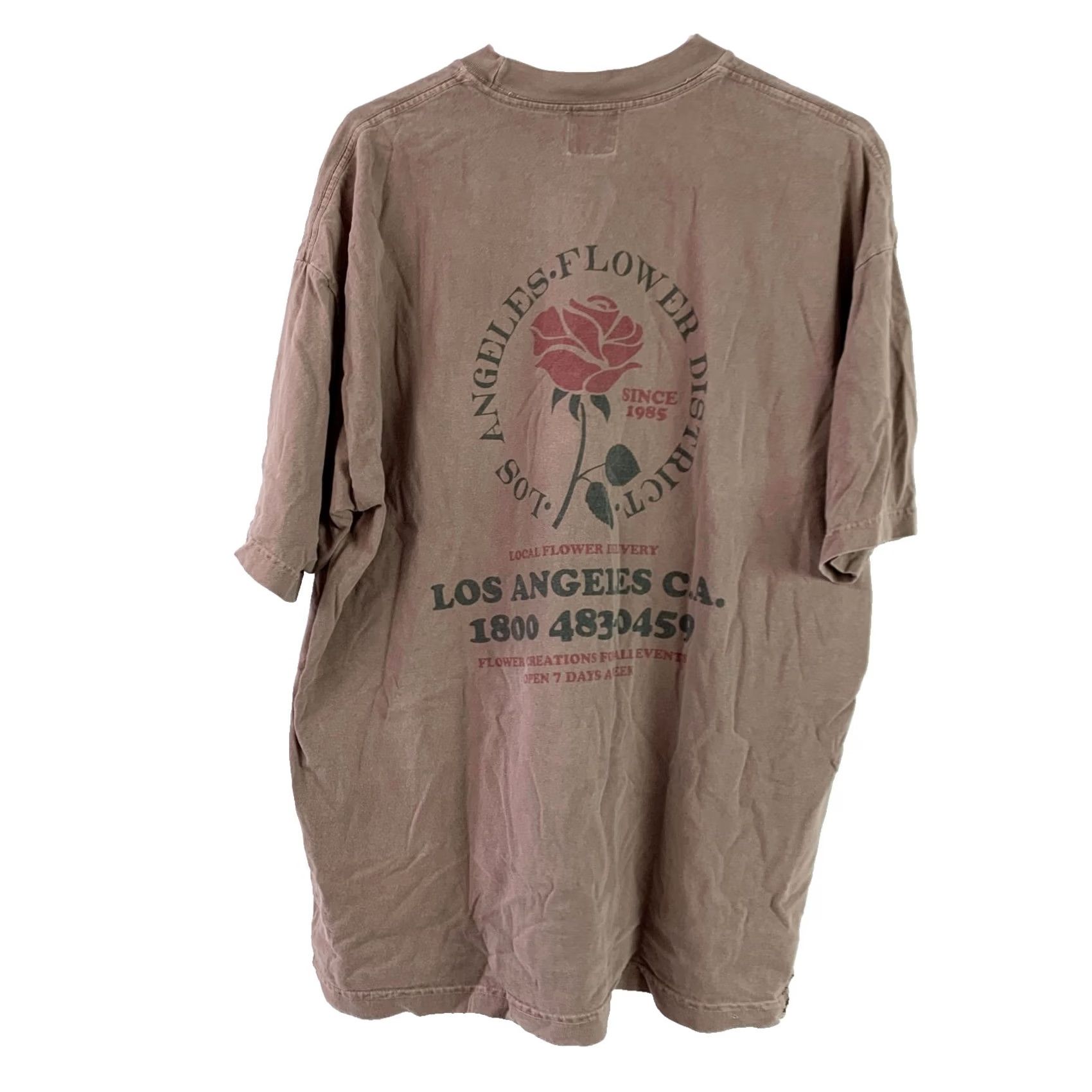 Vintage Bacon Lettuce Tomato T-Shirt Brown M/L Women V-Neck Short Sleeve Flower Logo Casual Shirt Size M / US 6-8 / IT 42-44 - 6 Thumbnail