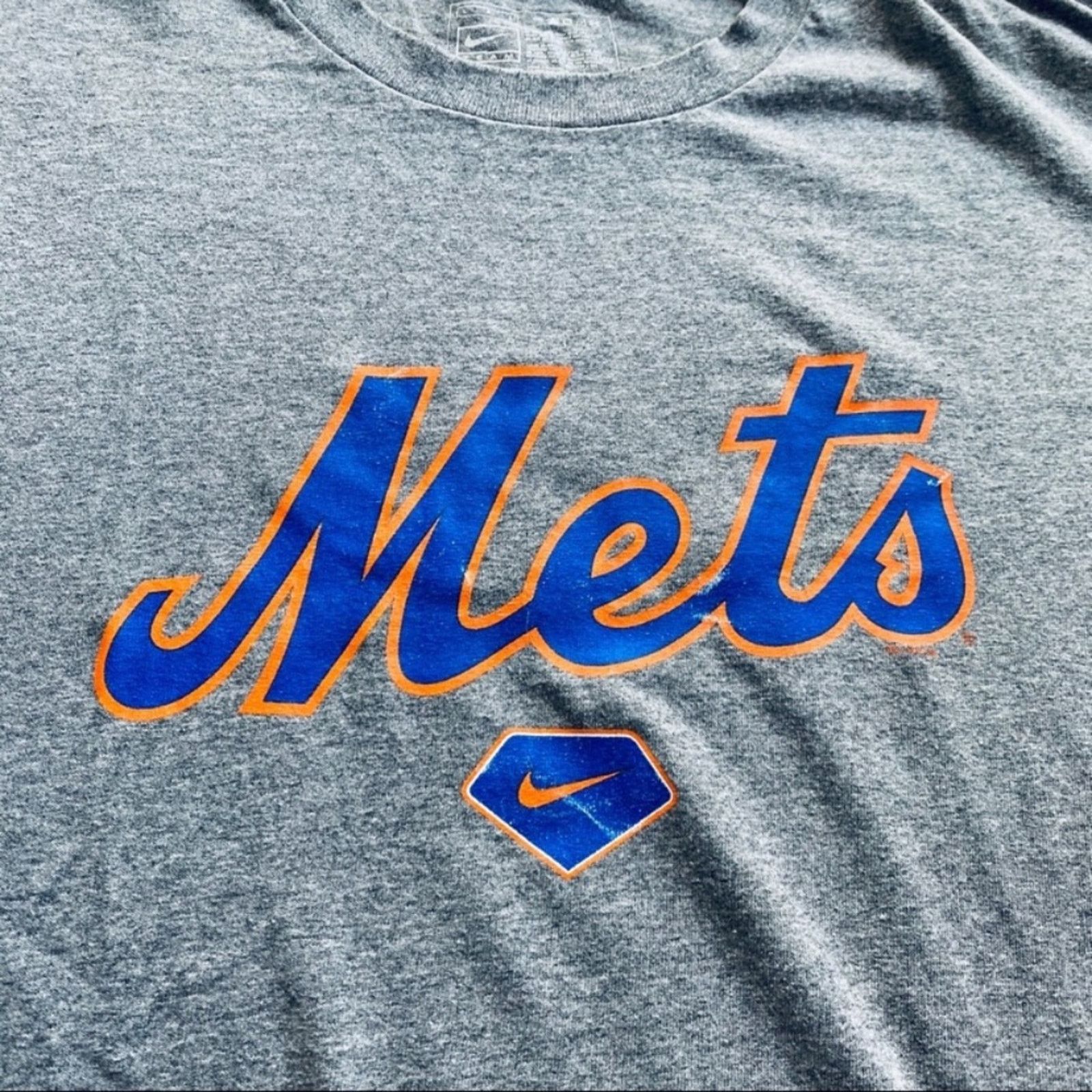 Nike Nike Mets baseball short sleeve tee Size US L / EU 52-54 / 3 - 3 Thumbnail