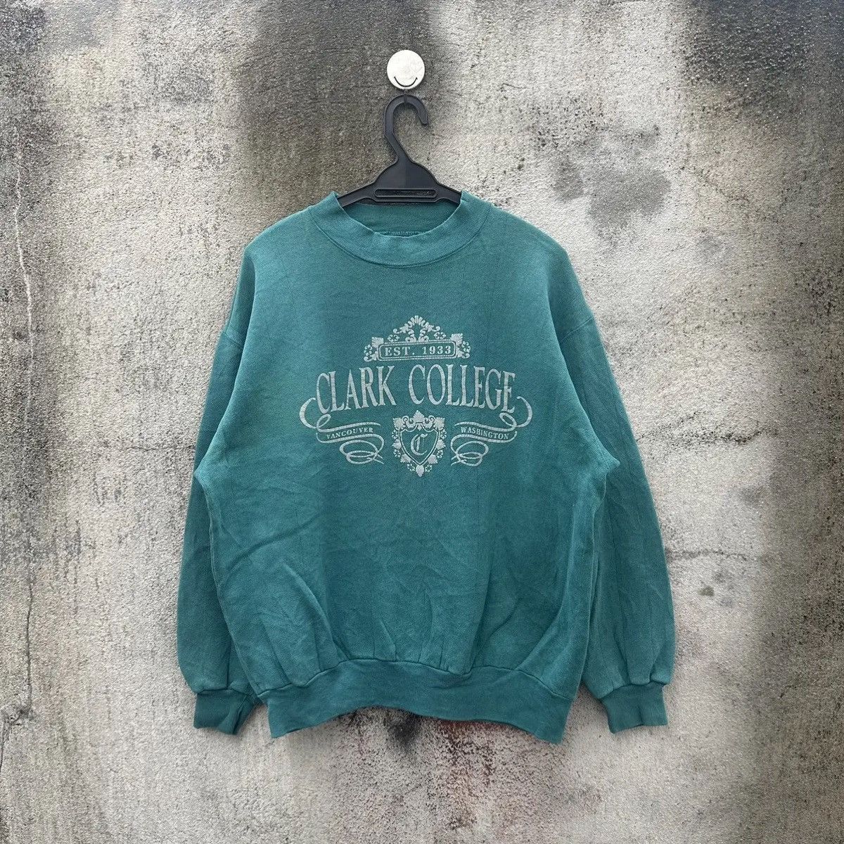Jansport Vintage 90s clark college sweatshirt pullover Size US L / EU 52-54 / 3 - 1 Thumbnail