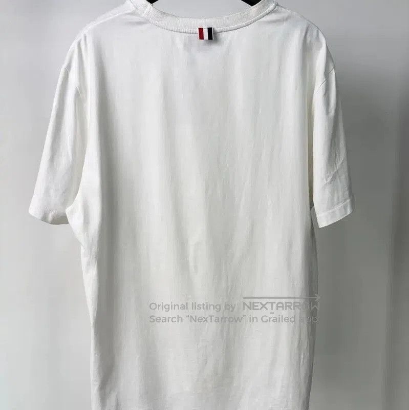 Thom Browne Thom Browne White Cotton Women's T-Shirt . Size M / US 6-8 / IT 42-44 - 2 Thumbnail