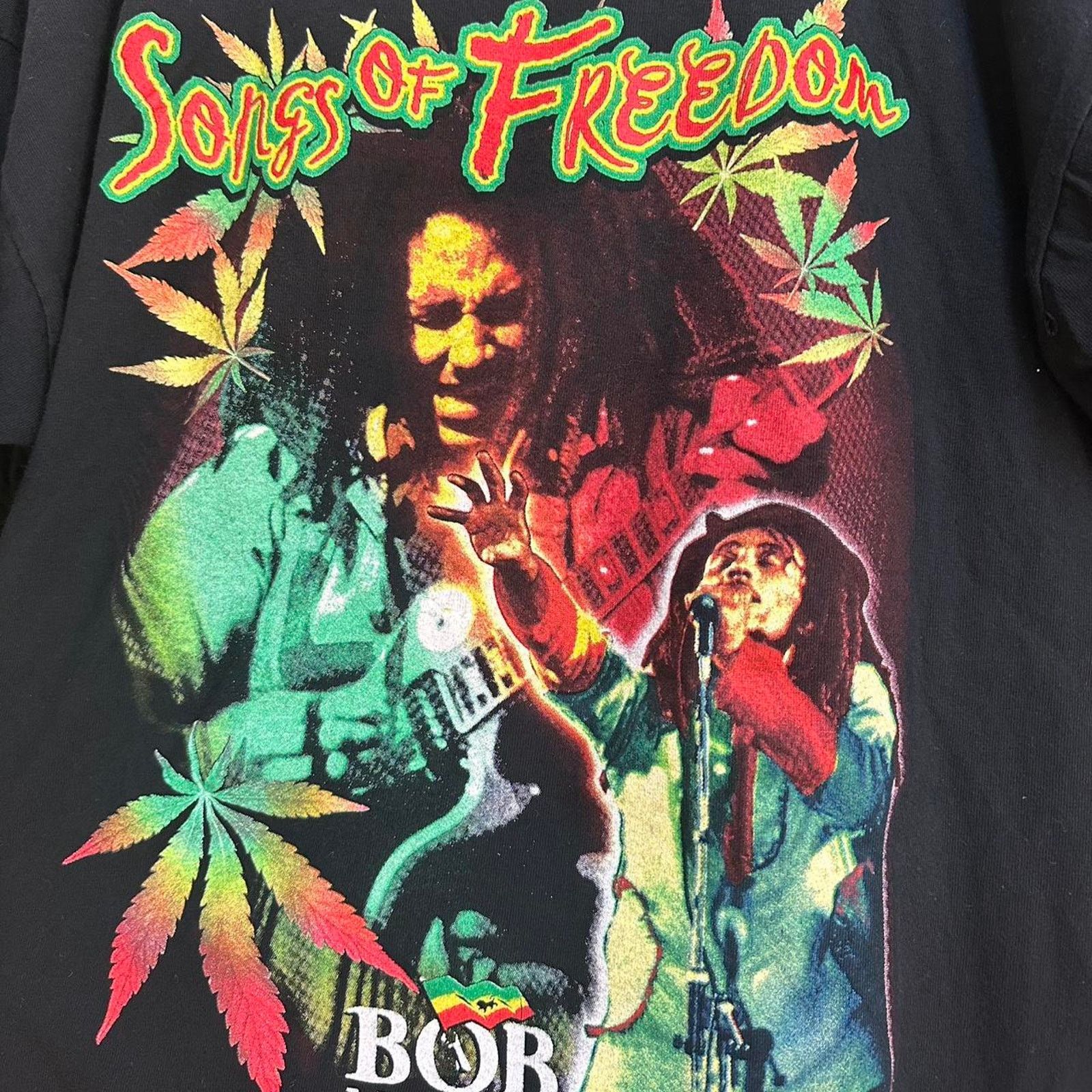Band Tees × Vintage Vintage Bob Marley Rap Tee Size US XL / EU 56 / 4 - 7 Thumbnail