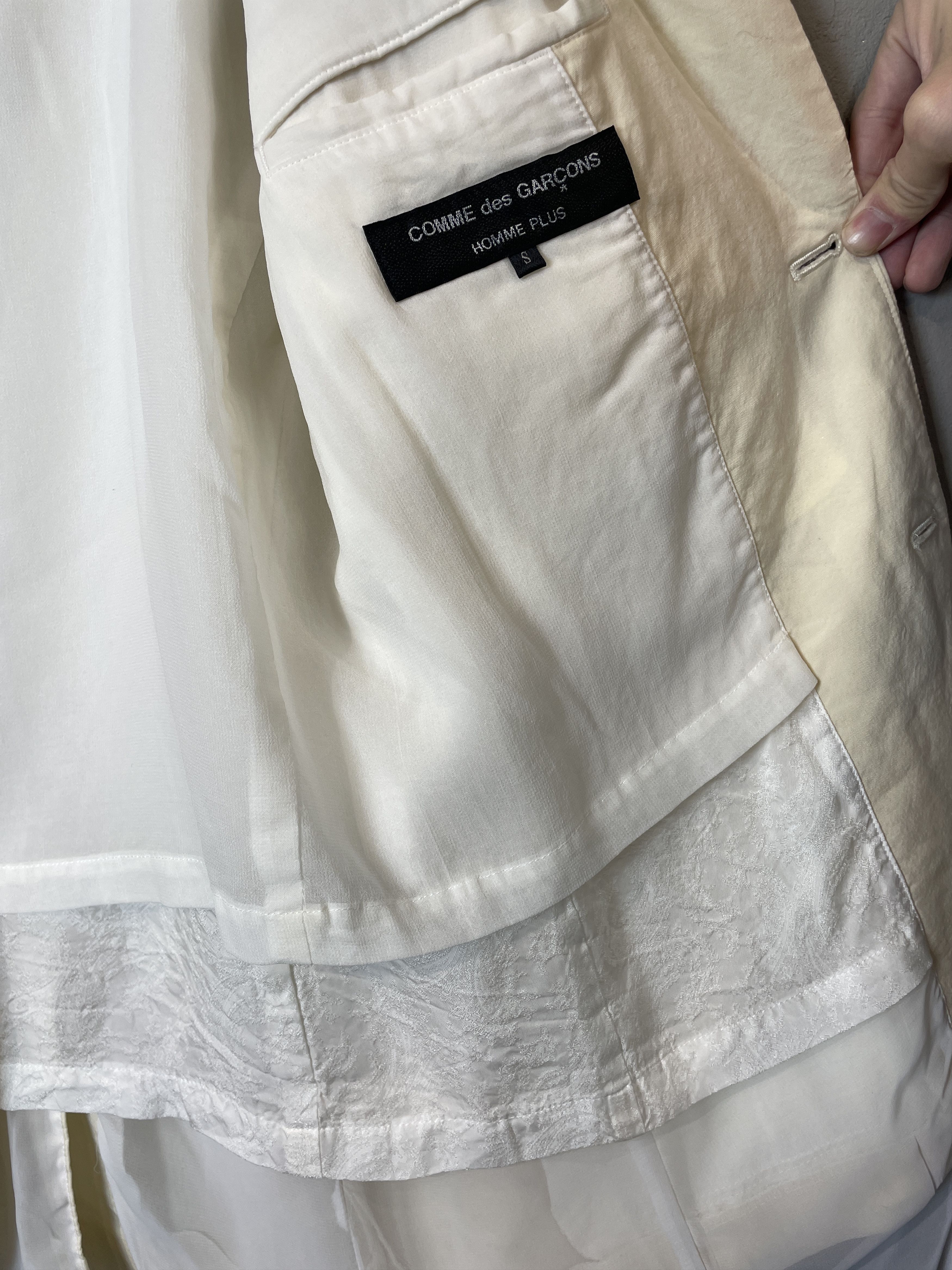 Comme des Garcons Homme Plus Comme des Garçons Homme Plus S/S 2014 Sheer Layered Blazer Size 46R - 8 Thumbnail