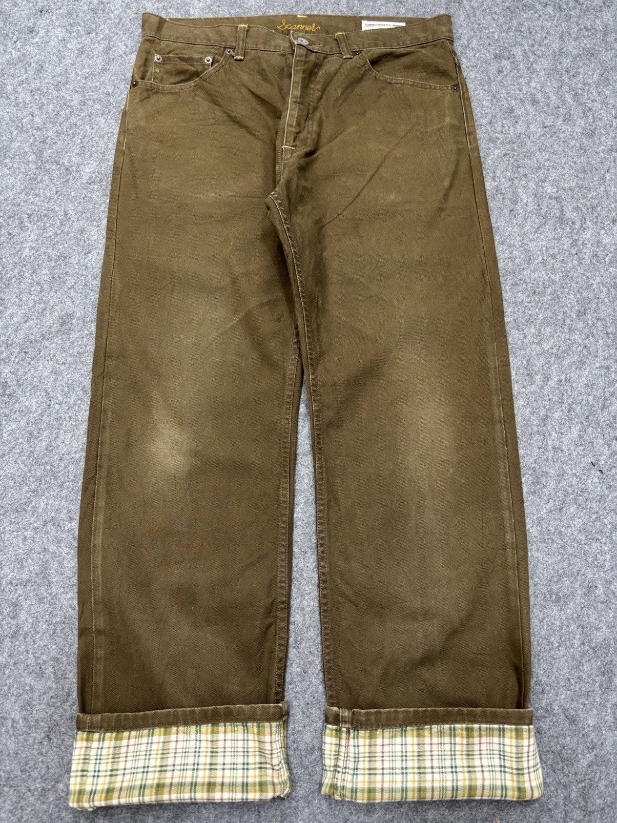 Japanese Brand 💥Japan Minimalist💥Scanner Fundamental Cinch Back Denim F664 Size US 34 / EU 50 - 23 Thumbnail