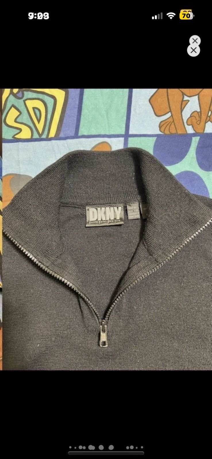 DKNY ***FINAL DROP***RARE DKNY DONNA KARAN 1/4 ZIP KNIT M Size US M / EU 48-50 / 2 - 7 Thumbnail