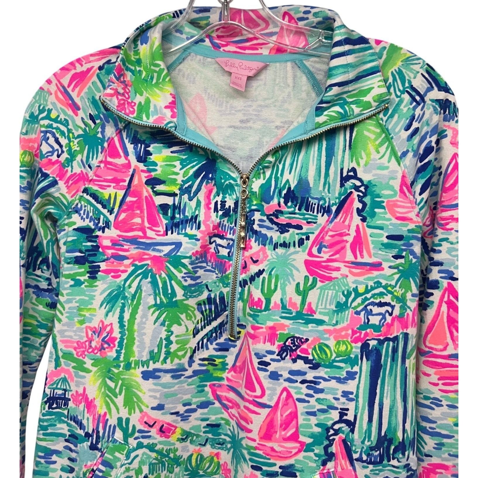 Lilly Pulitzer Lilly Pulitzer UPF 50+ Skipper Floral Midi Dress XXS Pocket Size XXS / US 00 / IT 34 - 2 Thumbnail