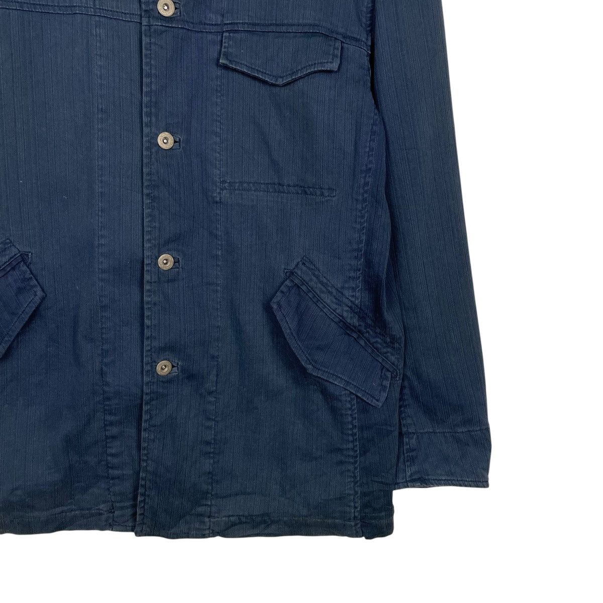 Kansai Yamamoto Kansai Yamamoto Blue Cotton Jacket Size US M / EU 48-50 / 2 - 4 Thumbnail
