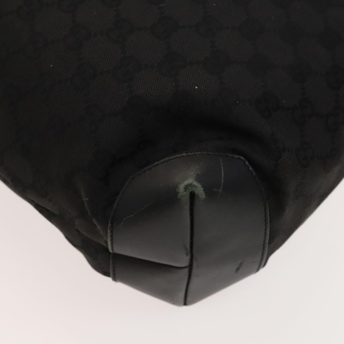 Gucci GUCCI GG Canvas Tote Bag Black Silver Size ONE SIZE - 13 Thumbnail