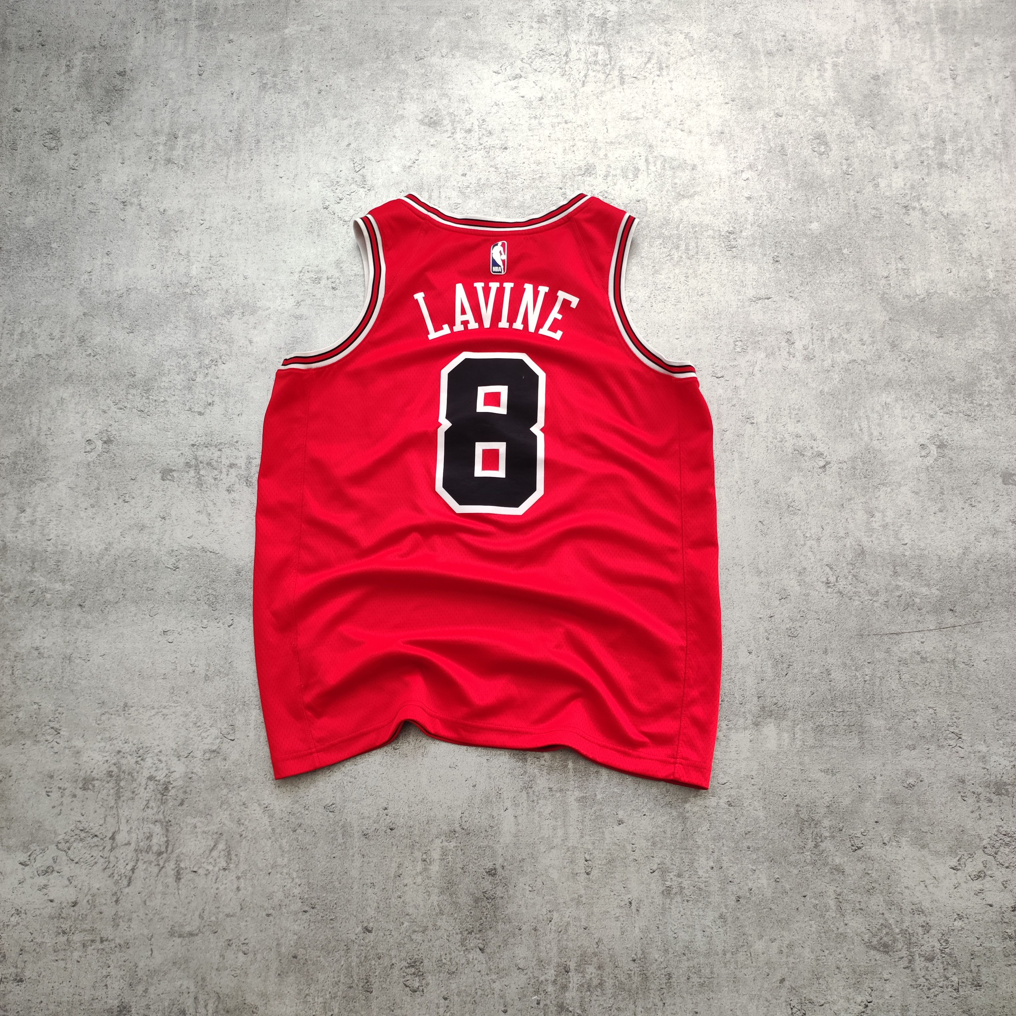 NBA × Nike RARE Nike x NBA Basketball Chicago Bulls #8 Lavine Jersey Size US L / EU 52-54 / 3 - 9 Thumbnail