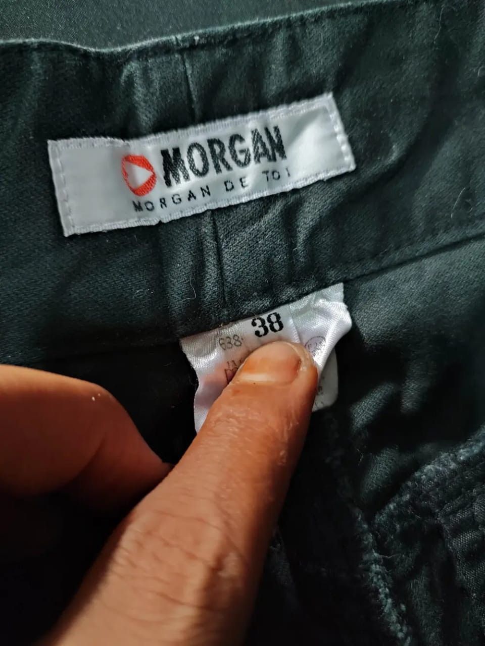 Japanese Brand Morgan De Toi Black Flare Cargo Low rise Pants Size US 28 / EU 44 - 7 Thumbnail