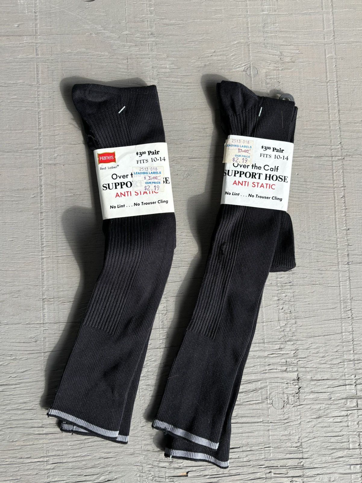 Hanes × Vintage 1970s Vintage Socks Hanes Made in USA Tall Tube Trouser Long Size ONE SIZE - 5 Thumbnail