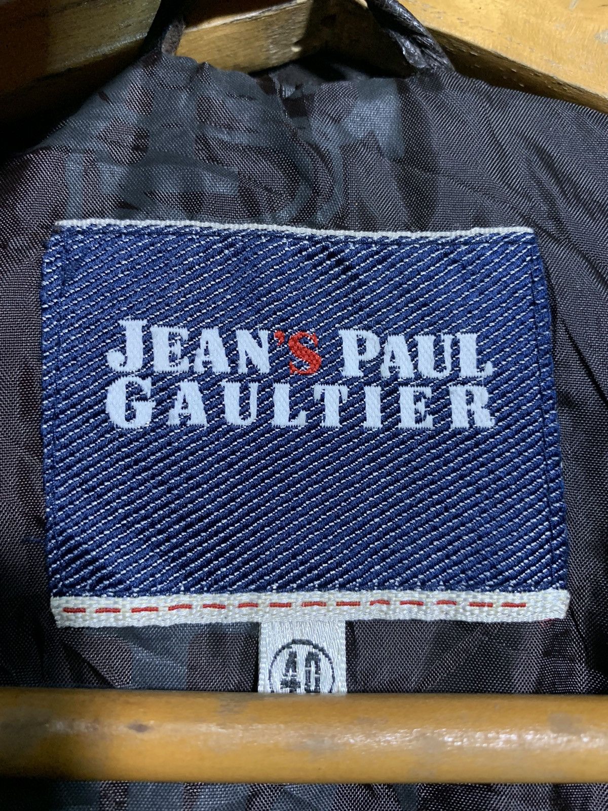 Jean Paul Gaultier 🔥J.P.G LEATHER JACKETS DARK BROWN Size M / US 6-8 / IT 42-44 - 10 Thumbnail