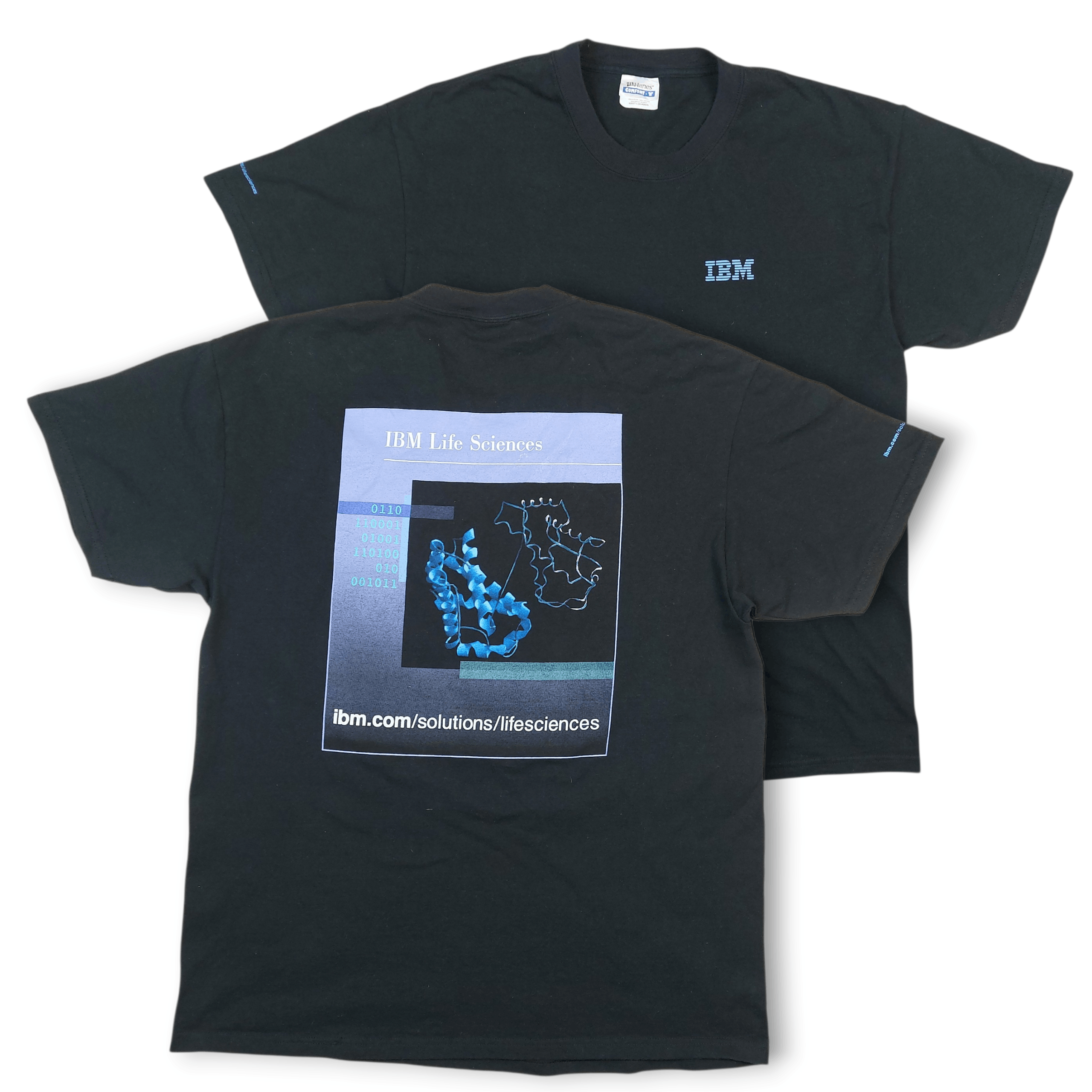 Microsoft Vintage 90s IBM Life Sciences Computer Tech Official TEE Size US L / EU 52-54 / 3 - 1 Thumbnail