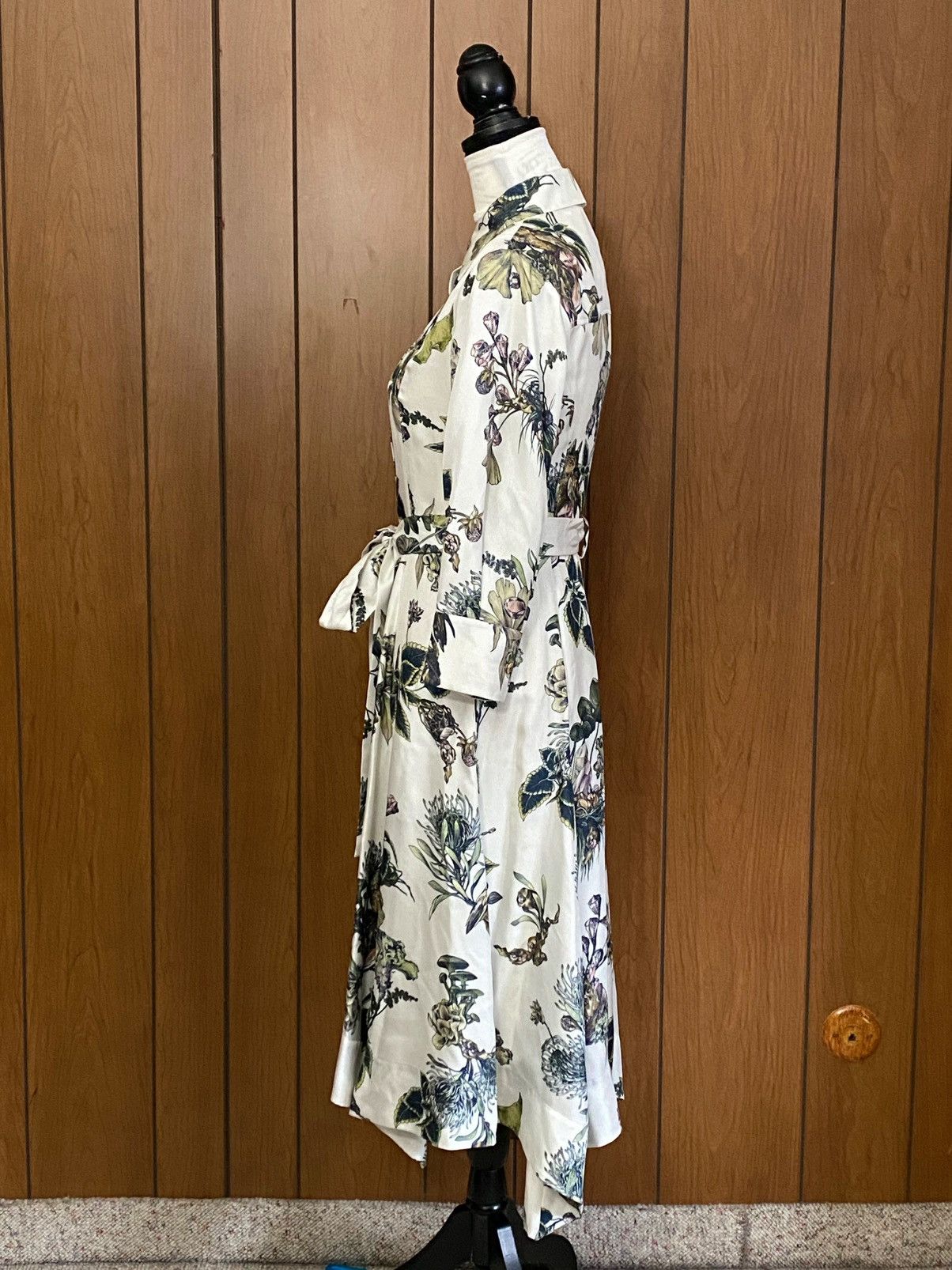 Jason Wu Jason Wu Collection Forest Silk Belted Shirtdress size 2 Size XS / US 0-2 / IT 36-38 - 11 Thumbnail