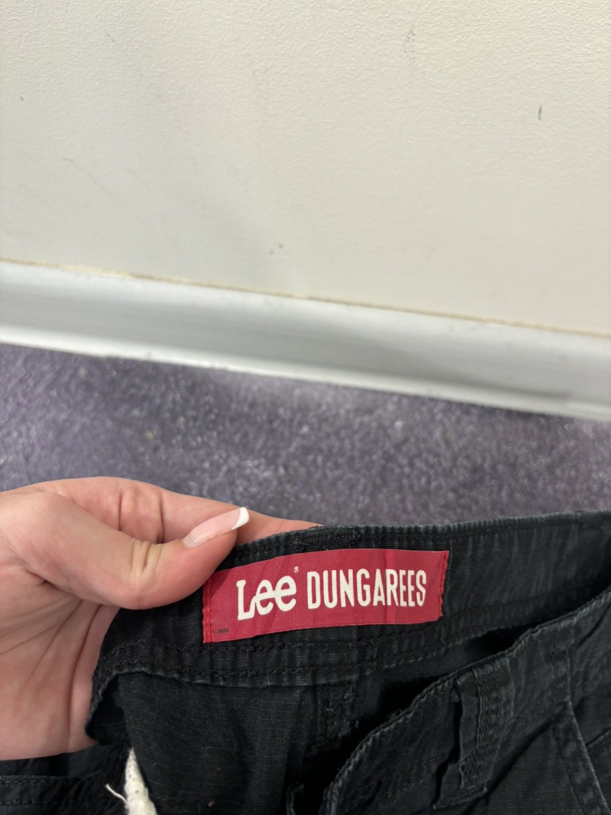 Lee Vintage Lee Dungarees Y2K Military Hype Black Cargo Shorts Size US 34 / EU 50 - 11 Thumbnail