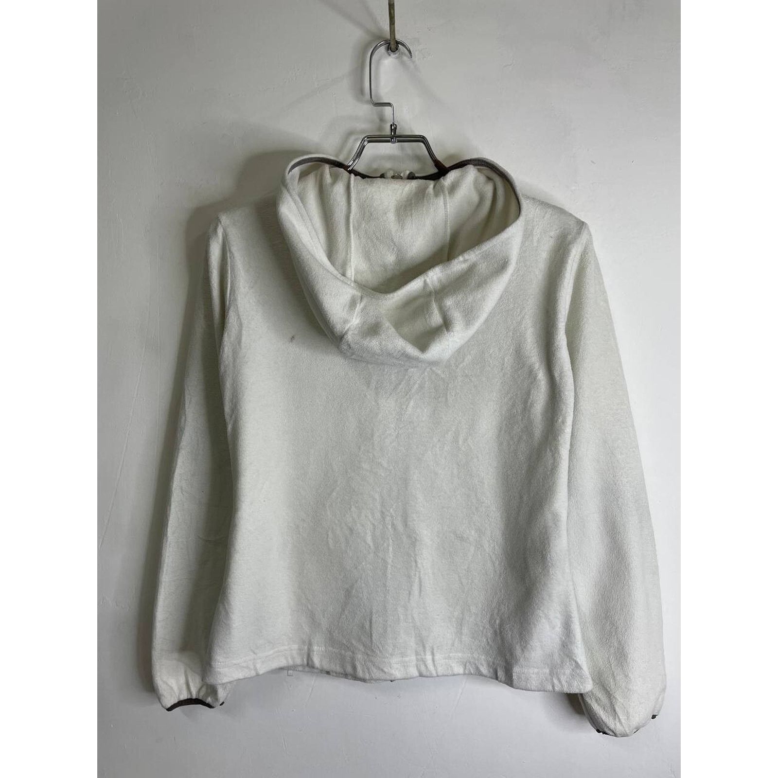 Tommy Hilfiger Vintage Tommy Hilfiger White Full-Zip Fleece Hoodie Size S Size S / US 4 / IT 40 - 6 Thumbnail