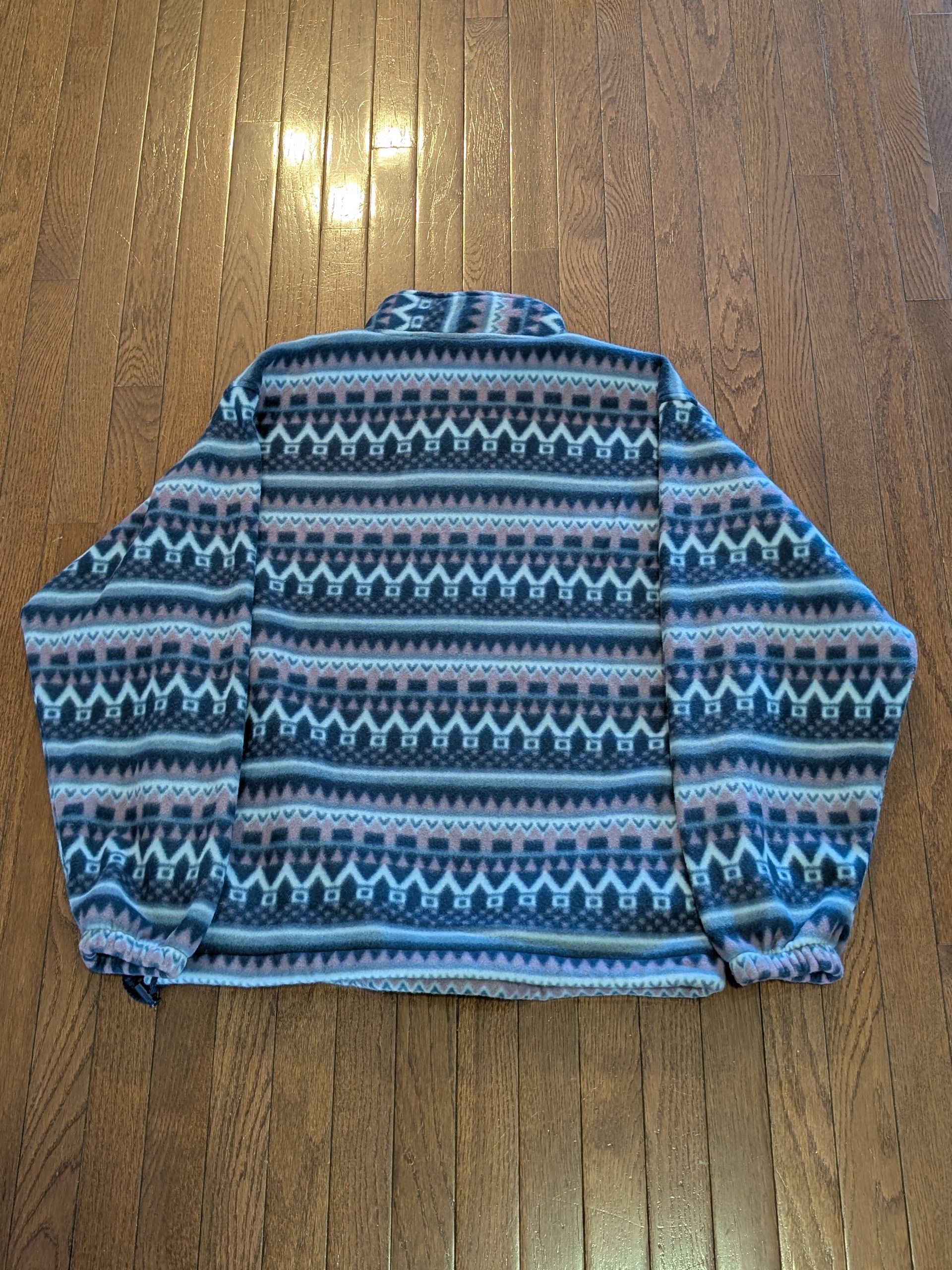 Other NWT Vintage 1/4 Zip Geometric Patterned Fleece Sz L Size US L / EU 52-54 / 3 - 3 Thumbnail