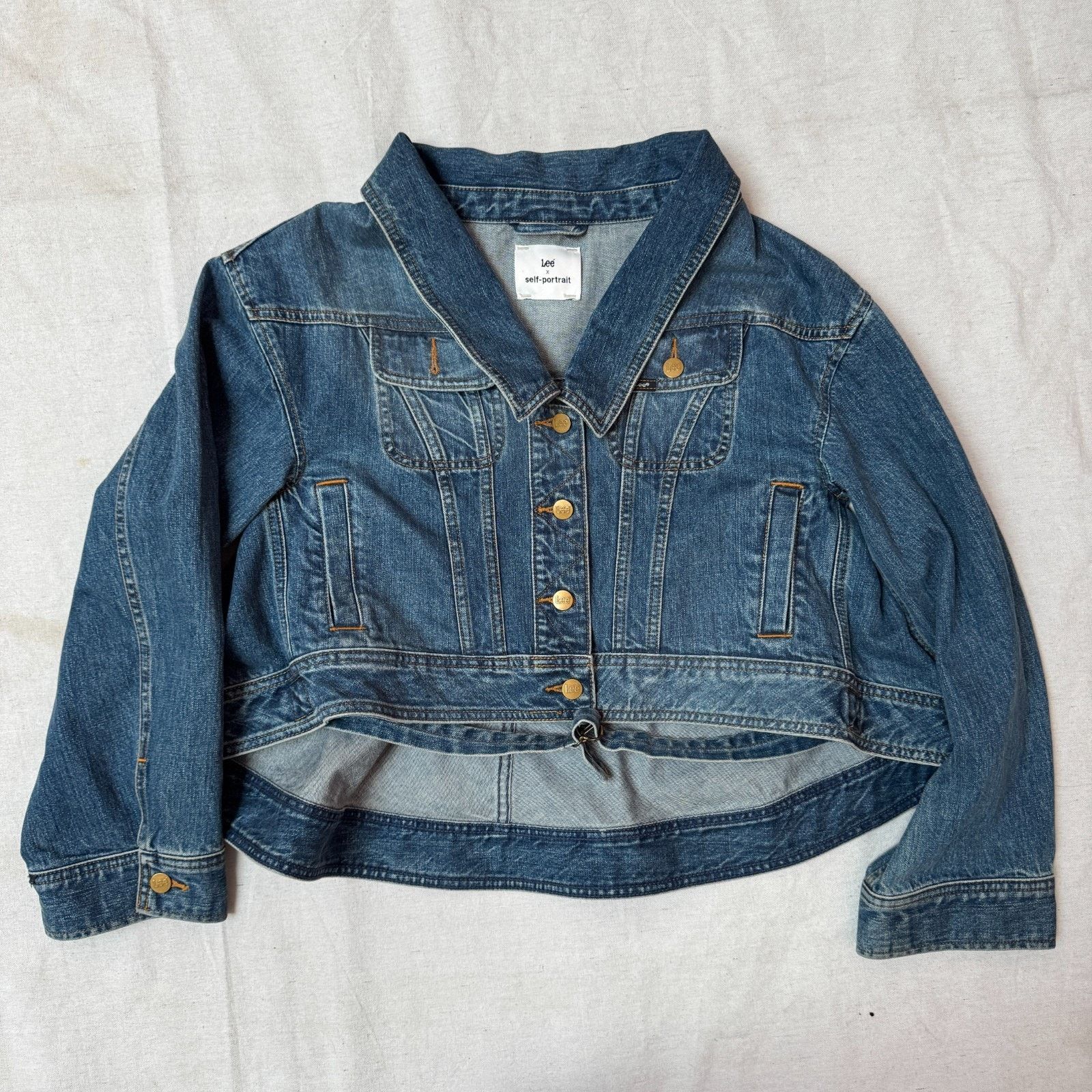Lee SS19 Self Portrait x Lee Denim Trucker Jacket Women's Medium Size M / US 6-8 / IT 42-44 - 3 Thumbnail
