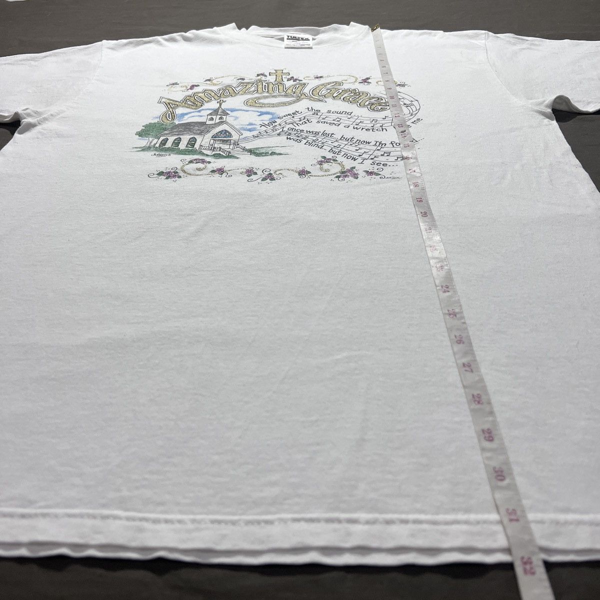 Vintage Vintage 90s Amazing Grace God Jesus Bible Holy Tee XL Size US XL / EU 56 / 4 - 11 Thumbnail