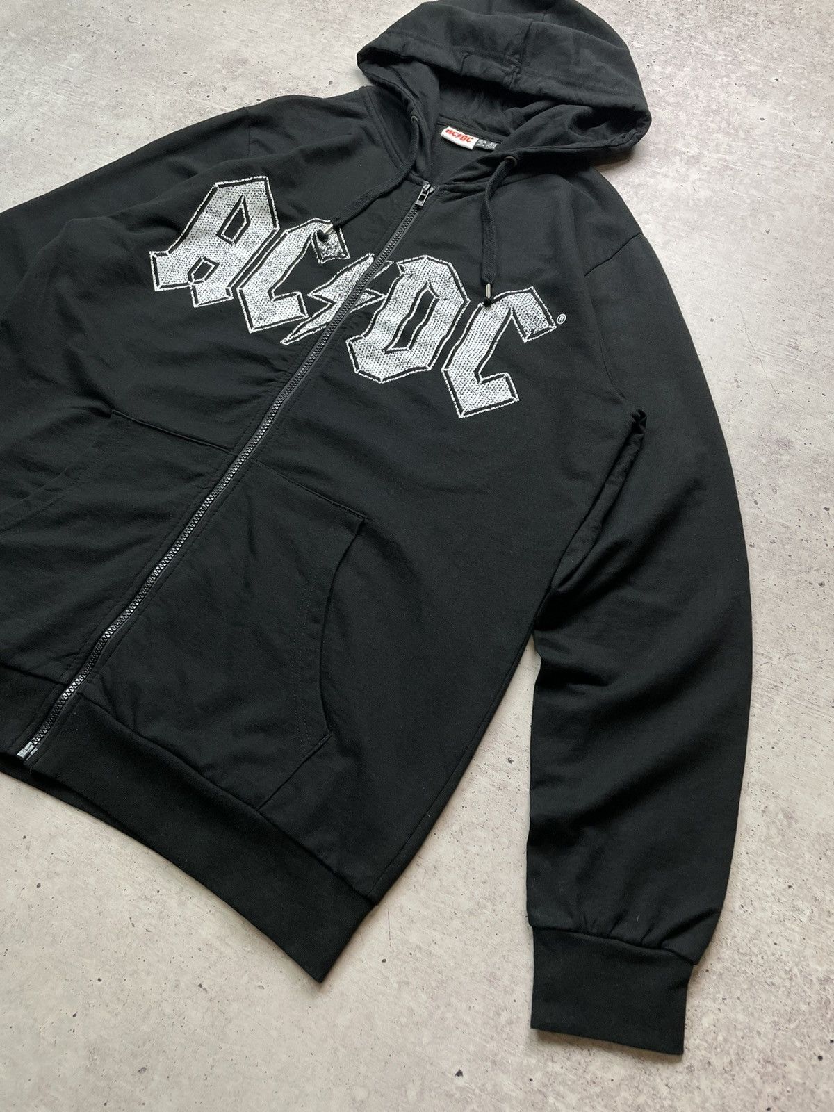 AC/DC × Vintage Vintage AC/DC Zip Up Hoodie Rock Band Size US L / EU 52-54 / 3 - 2 Thumbnail