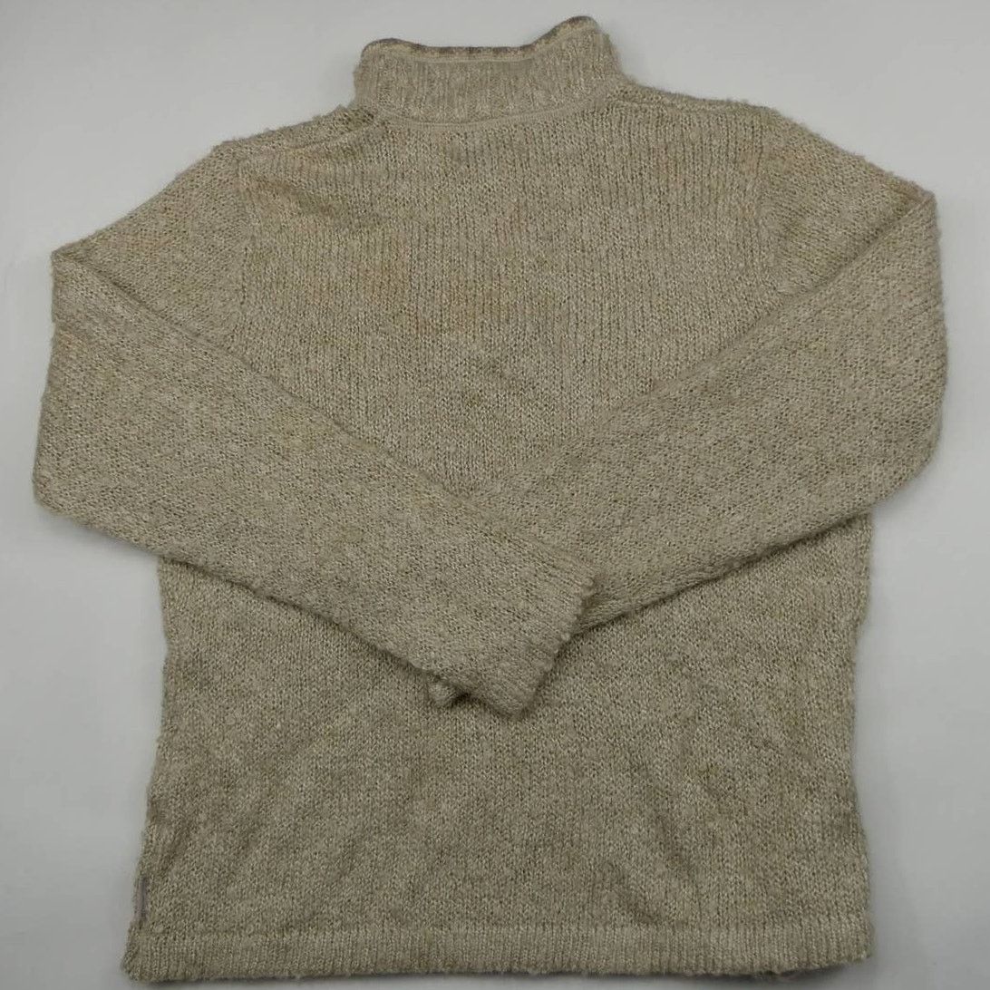 Woolrich Woolen Mills WOOLRICH super soft 1/4 zip sweater, large, stone Size L / US 10 / IT 46 - 3 Thumbnail