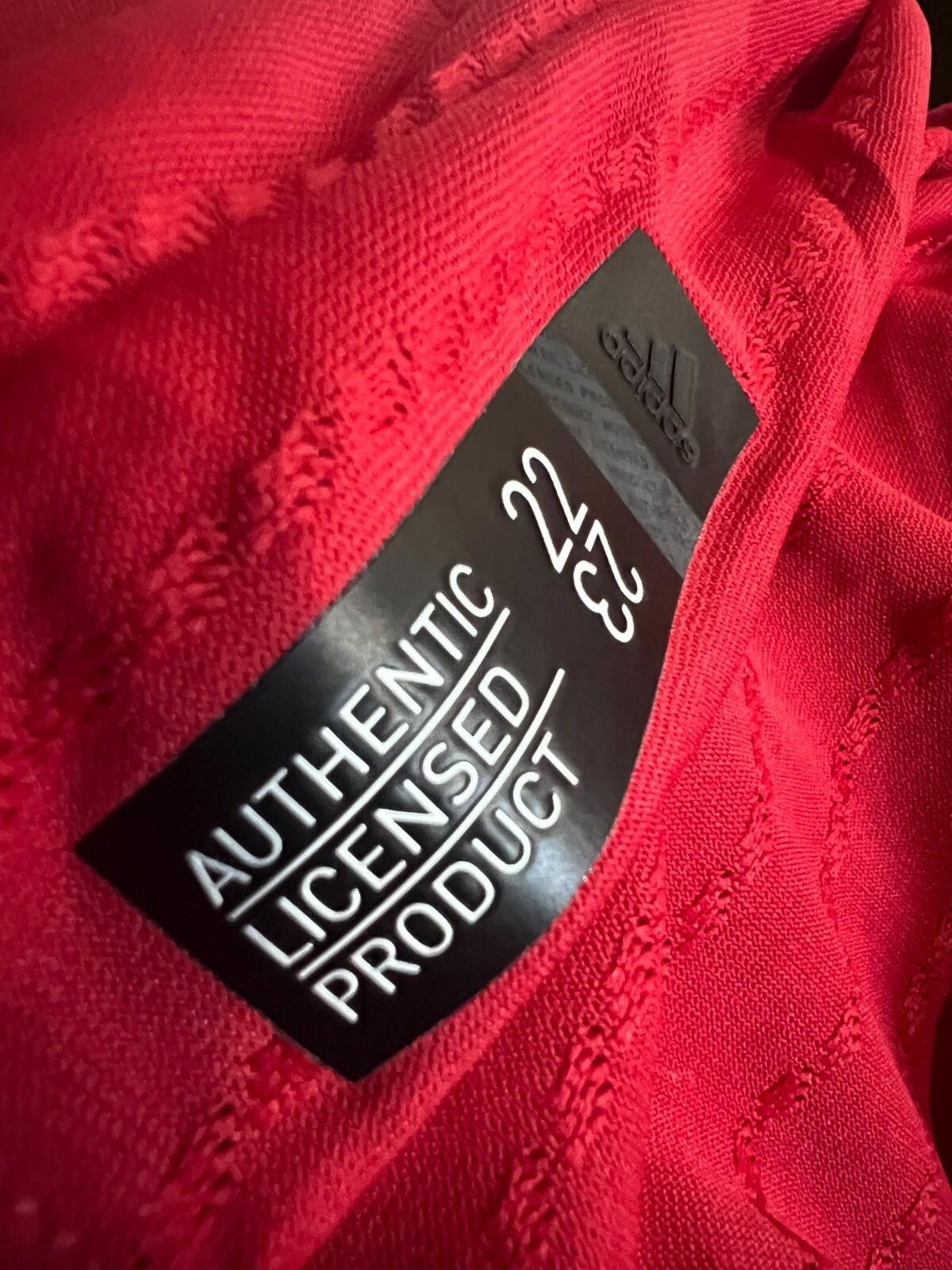 Adidas NWOT Adidas 22/23 Manchester United Home Authentic Jersey Size ONE SIZE - 7 Thumbnail