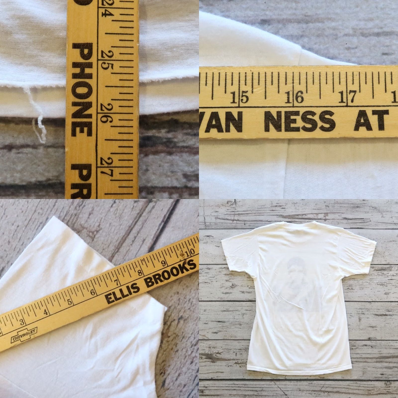 Vintage VINTAGE Pete Townshend Chinese Eyes Tshirt L White Mens Shirt Size US L / EU 52-54 / 3 - 8 Thumbnail