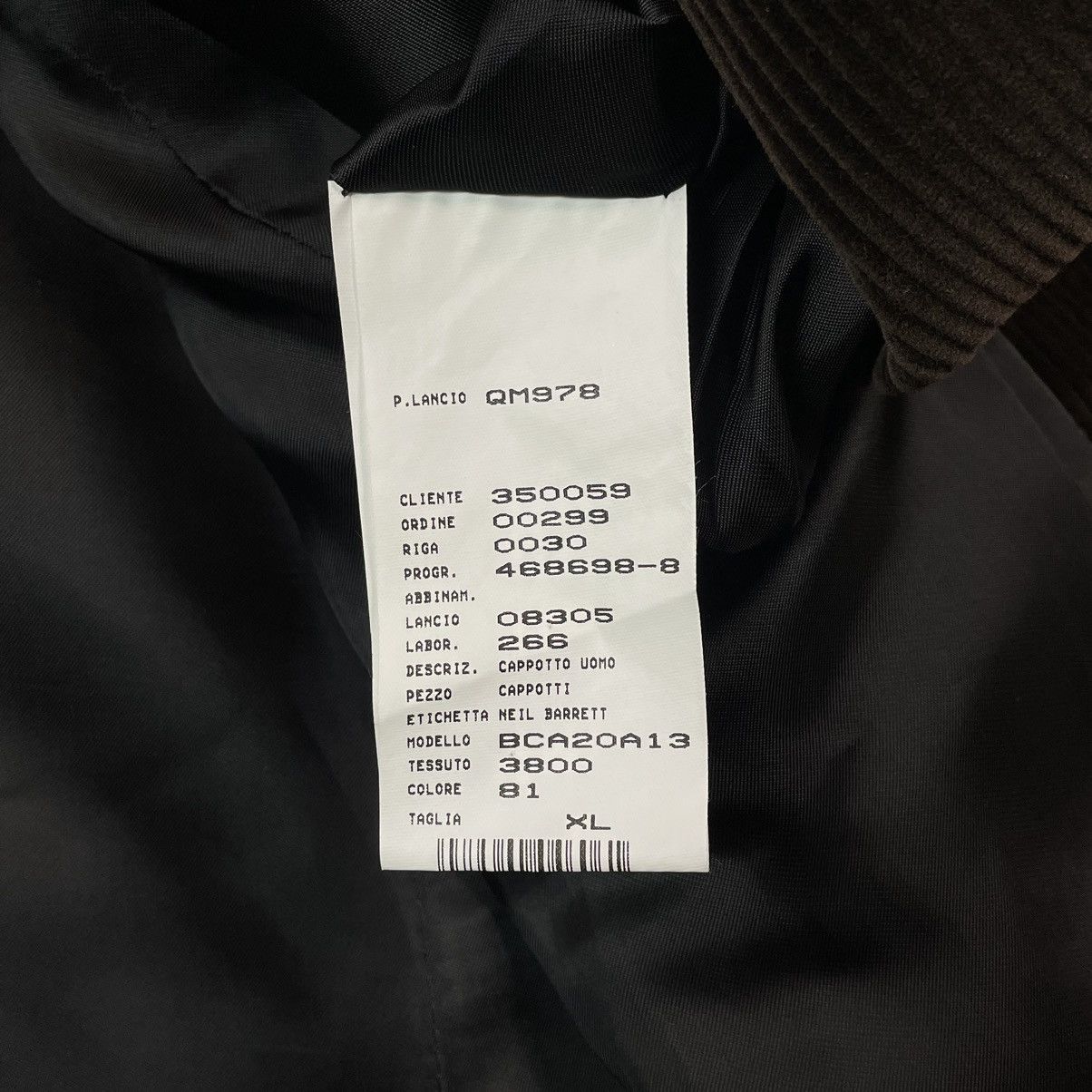 Neil Barrett Neil Barrett Italy Single Breasted Corduroy Overcoat Jacket Size US XL / EU 56 / 4 - 19 Thumbnail