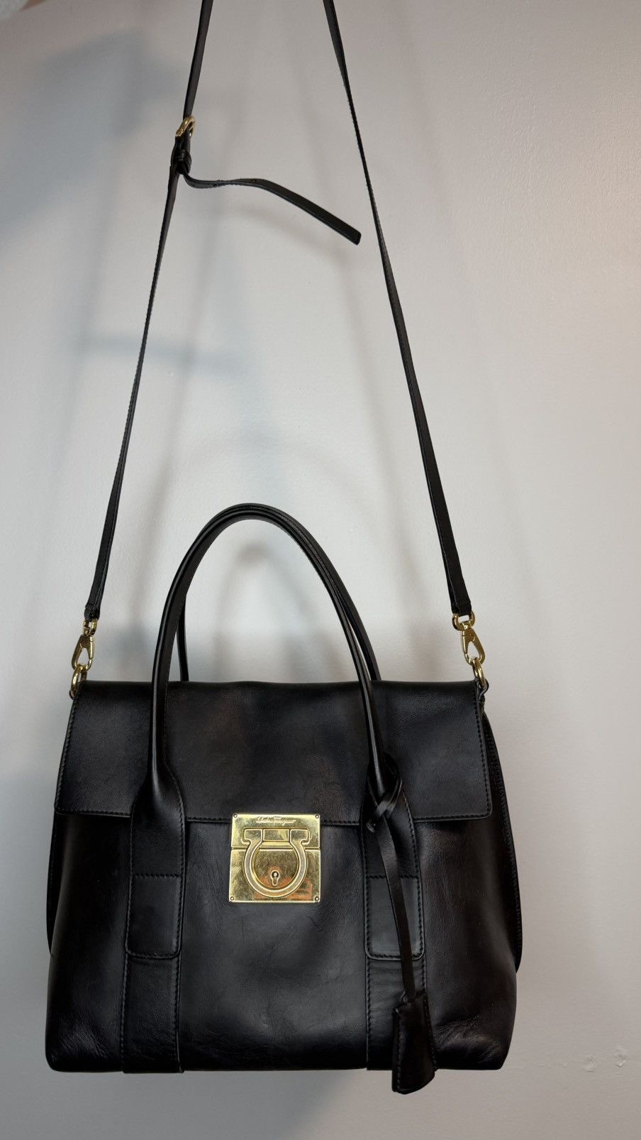 Salvatore Ferragamo Vintage Auth Salvatore Ferragamo Used Gancini 2Way Shoulder Size ONE SIZE - 2 Thumbnail