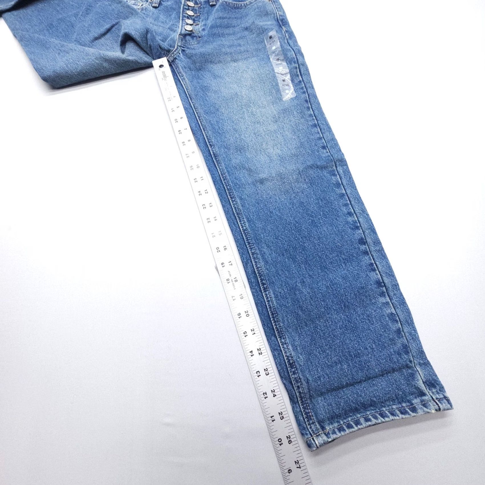 Lucky Brand Lucky Brand Mid Rise Relaxed Boy Jeans Womens 0 Button Fly Blue Denim NWT Jeans Size 25" / US 0 / IT 36 - 4 Thumbnail